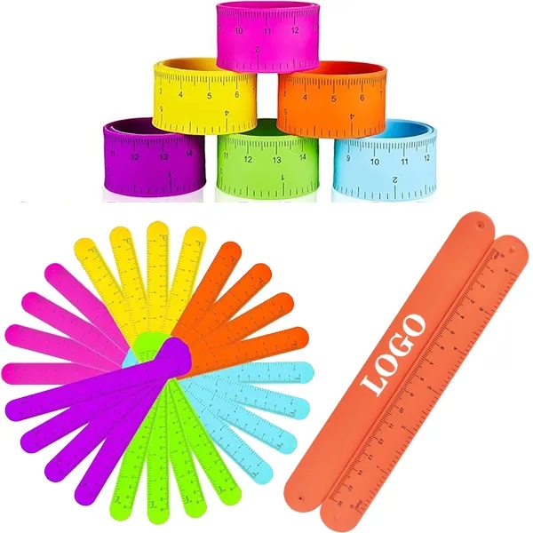 Colorful Silicone Slap Ruler Wristband 6