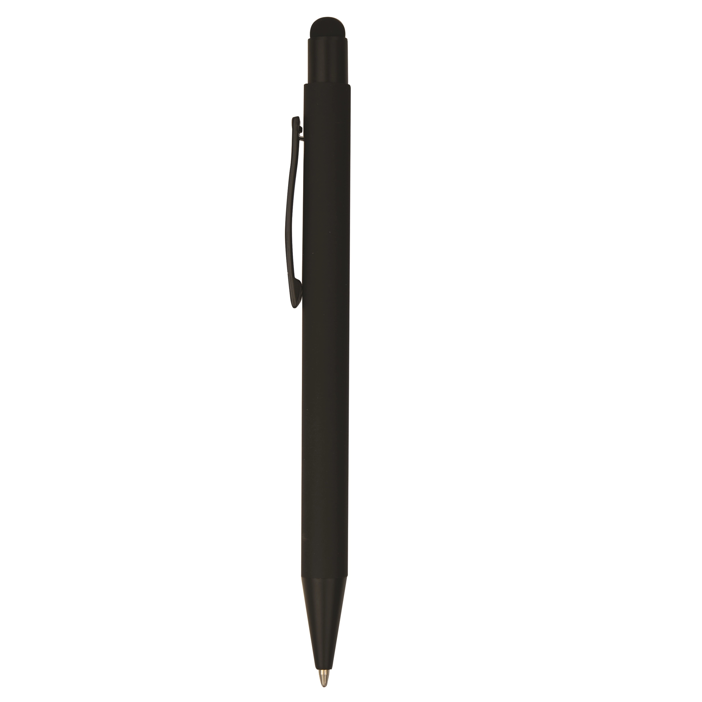 Soft-Velvet-Touch Click Metal Stylus Pen with Color Logos 2