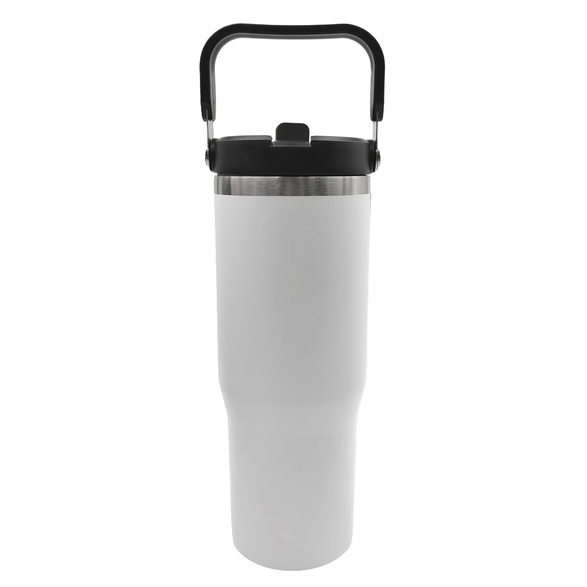 30oz. Stainless Steel Insulated Mug with Handle and Built-In 12