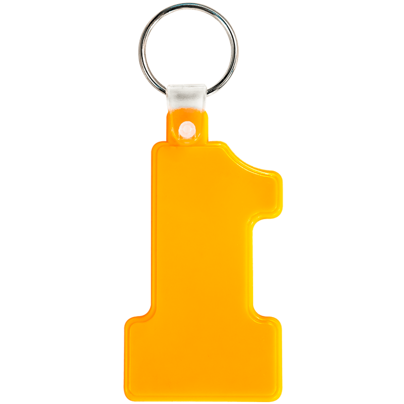 Number One Soft Plastic Keychains 16