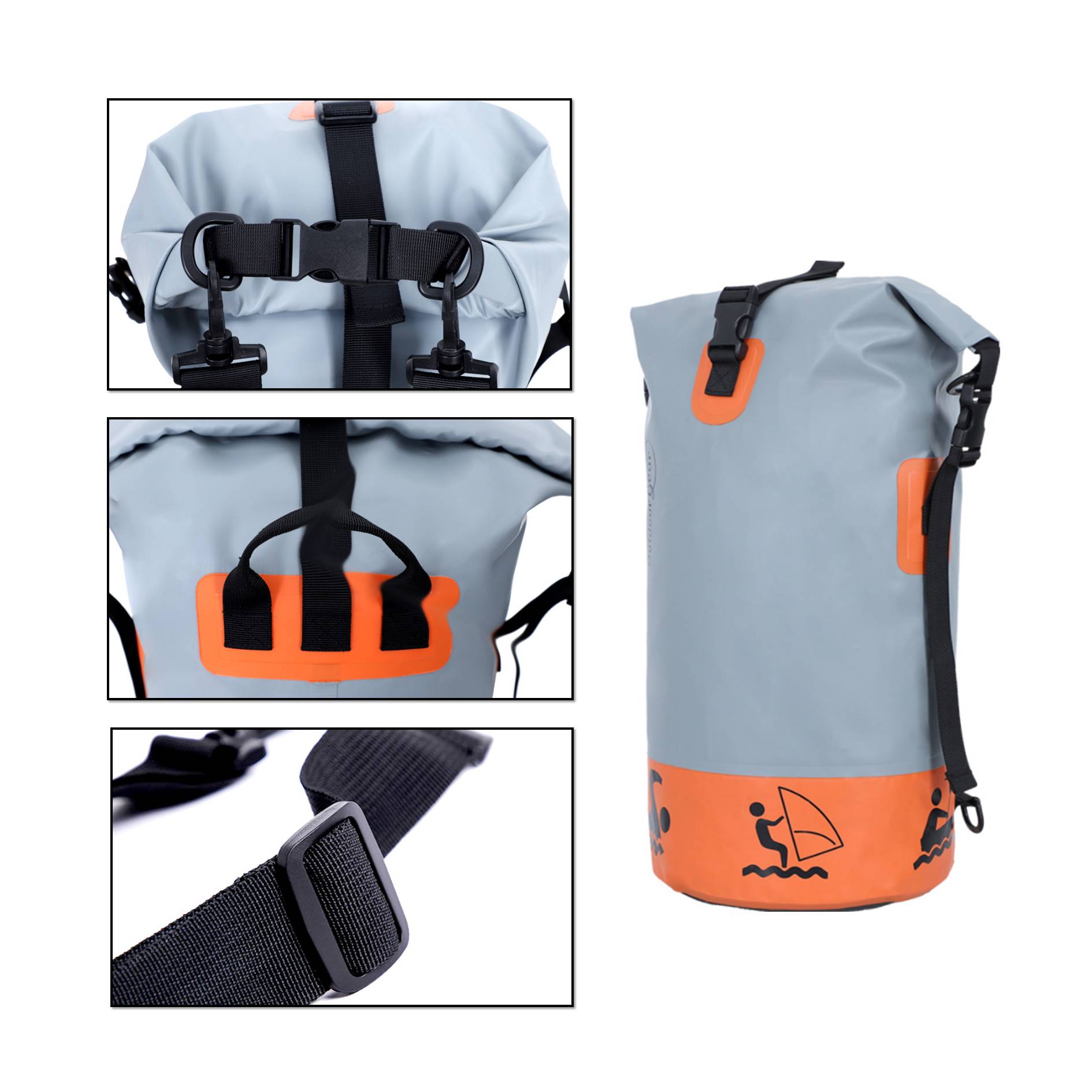 Waterproof Outdoor Bucket Bag Cycling Backpack 3