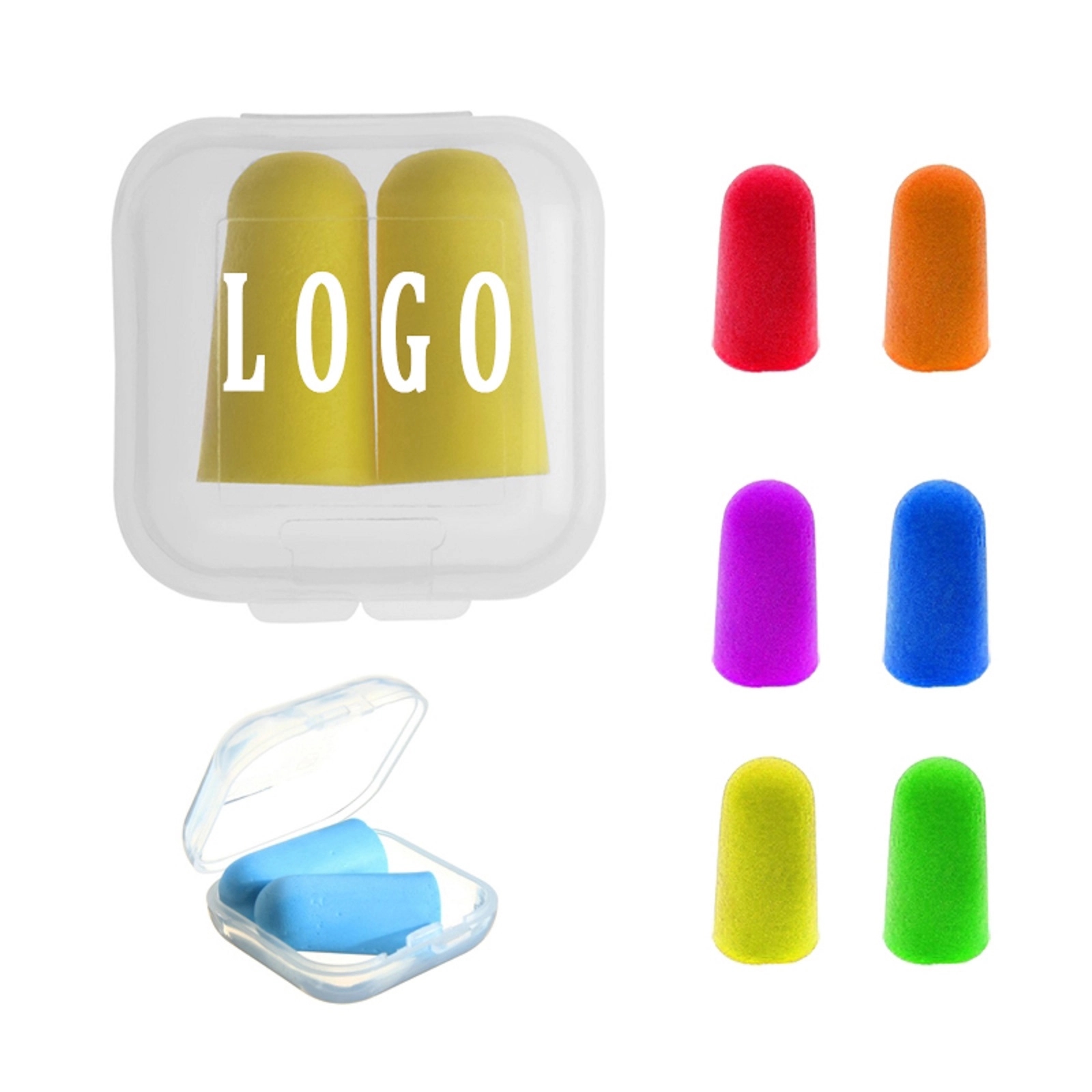 Ear Plugs with Square Case