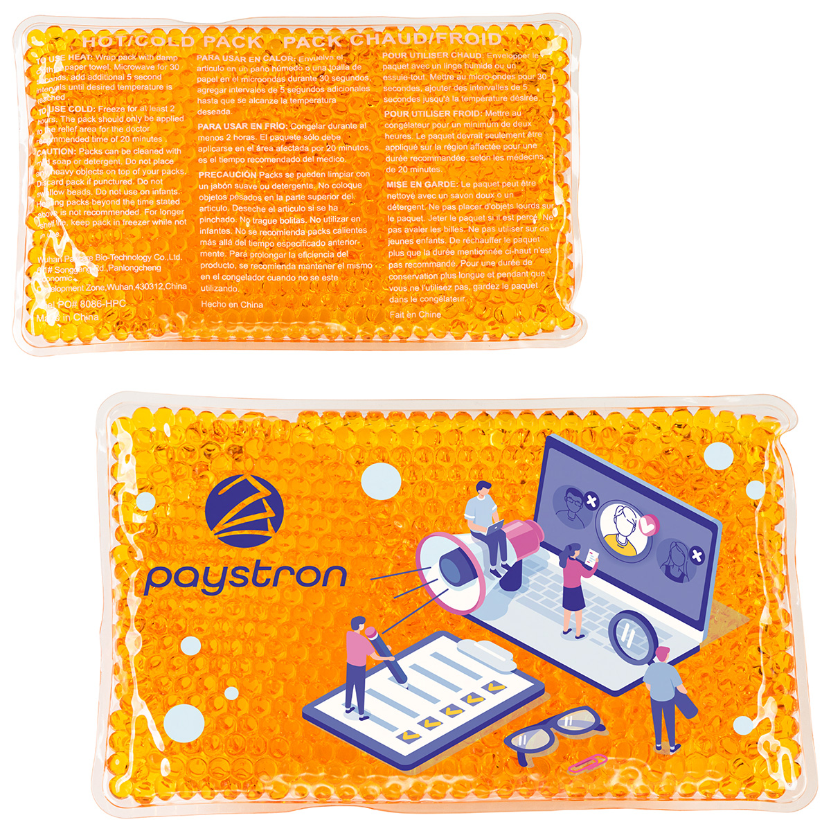 Full-Color Aqua Pearls™ Hot/Cold Pack 23