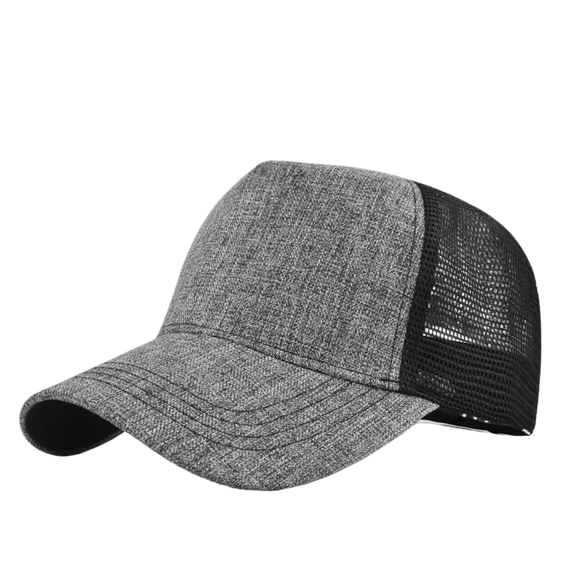 MOQ50 5 Panel Structured Mesh Baseball Cap 11