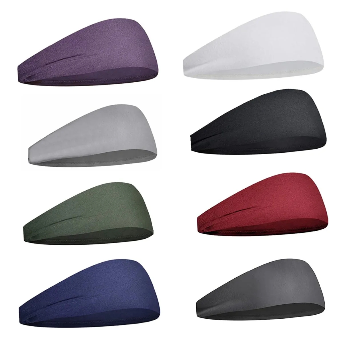 5 Pack High Elasticity Moisture Wicking Sports Headbands 6