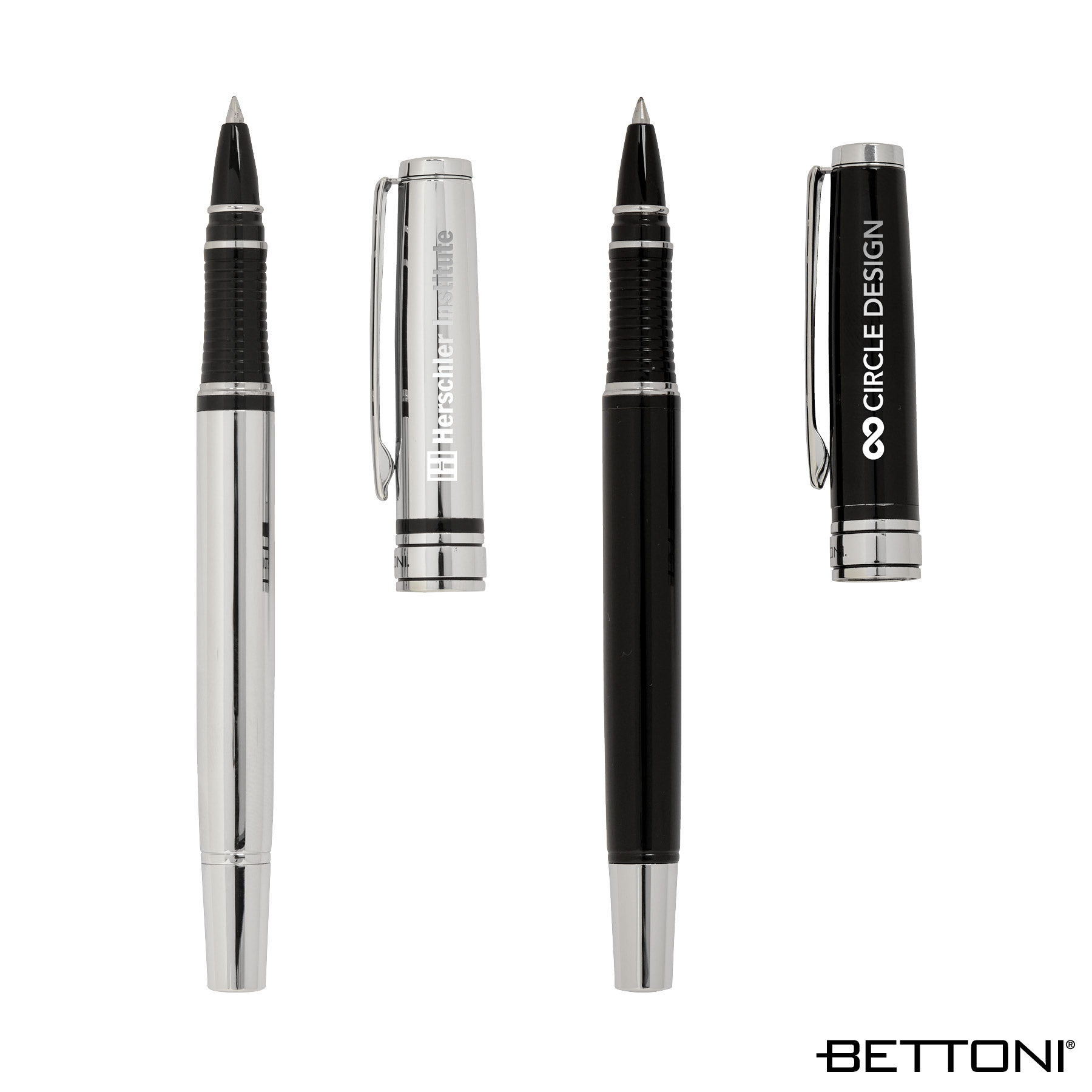 Bettoni® Avellino Recycled Brass Cap-Off  Rollerball Pen 5