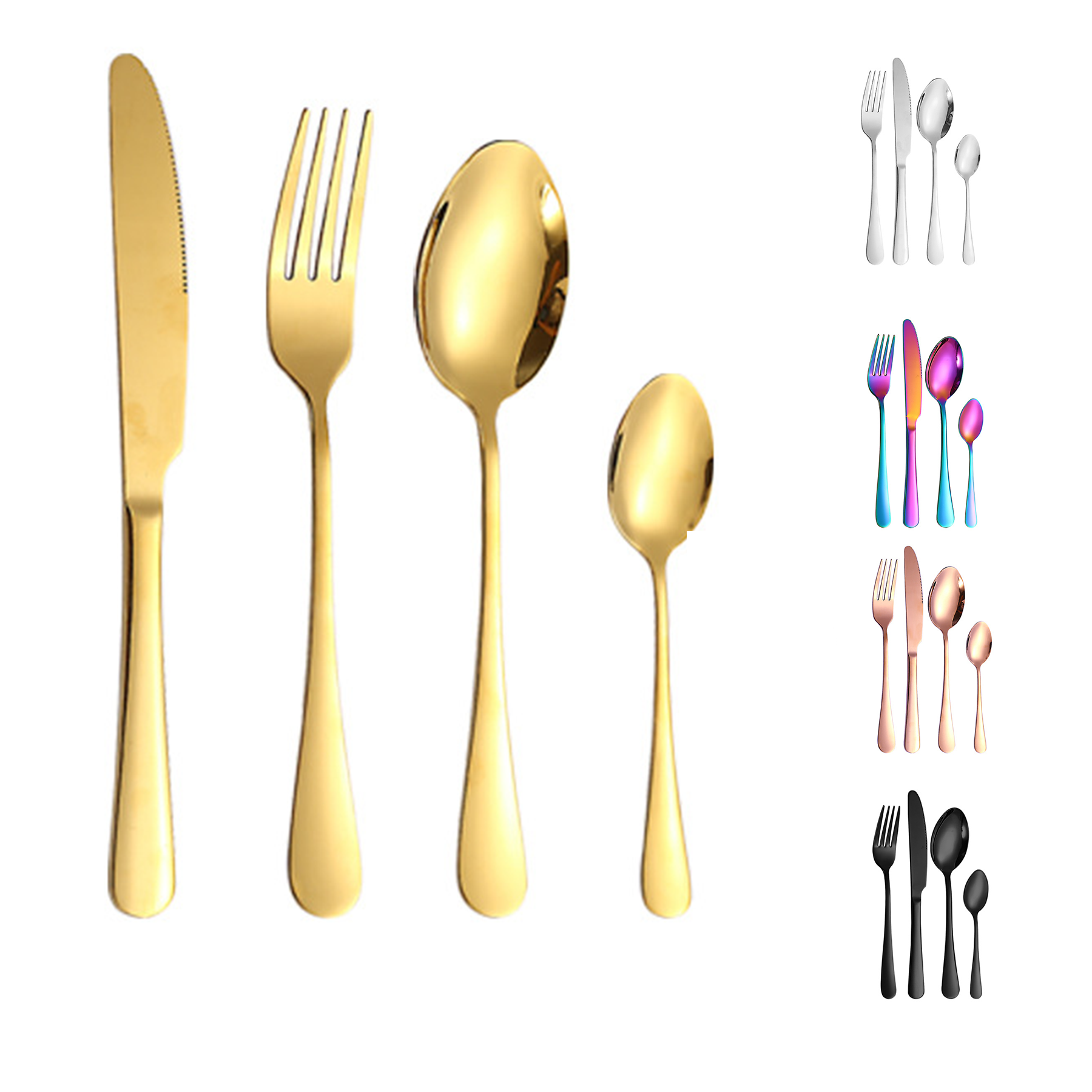 Silverware Flatware Cultery Utensils Set Of 4 3