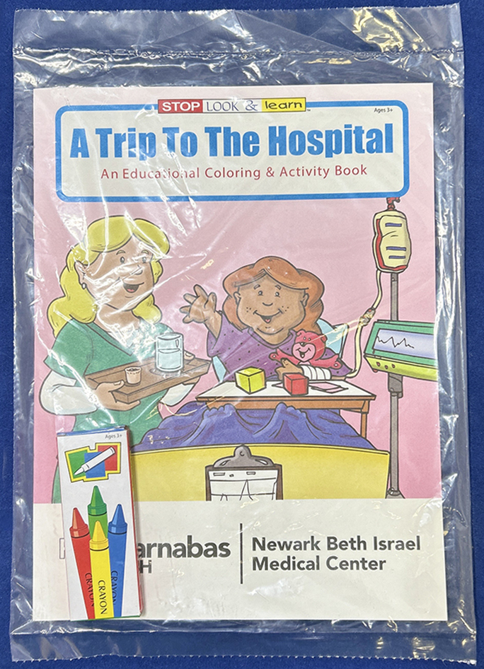 COLORING SET - A Trip to the Hospital Coloring Book Fun Pack 4