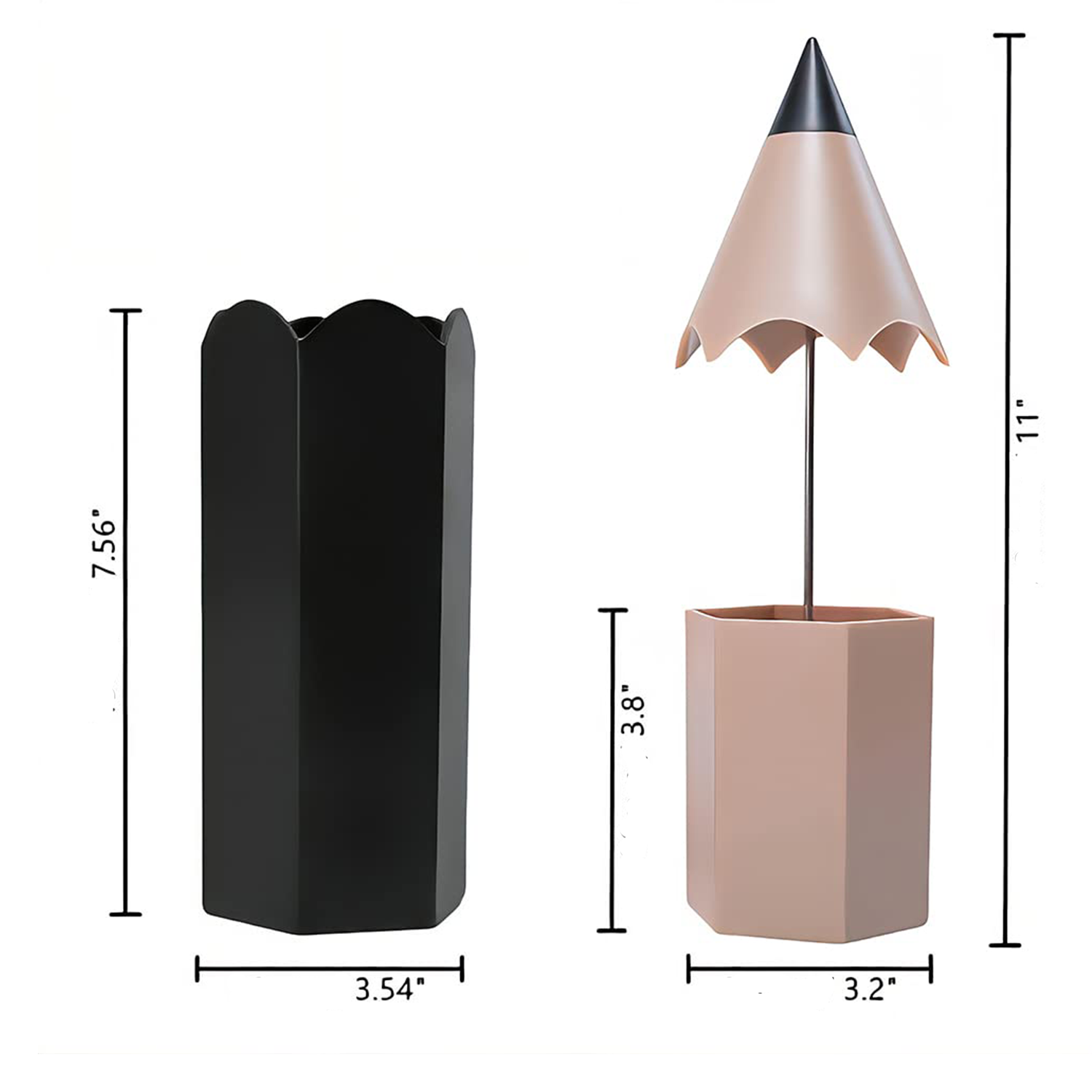 Pencil Shape Holder With Double Layer Structure 3