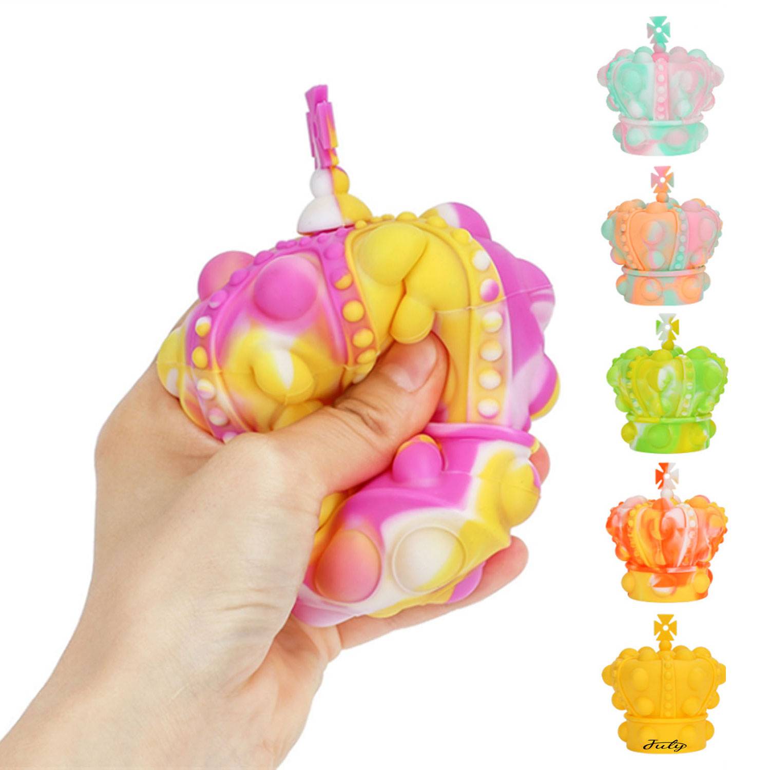 Crown Shaped Decompression Sensory Squeeze Ball Fidget Toy