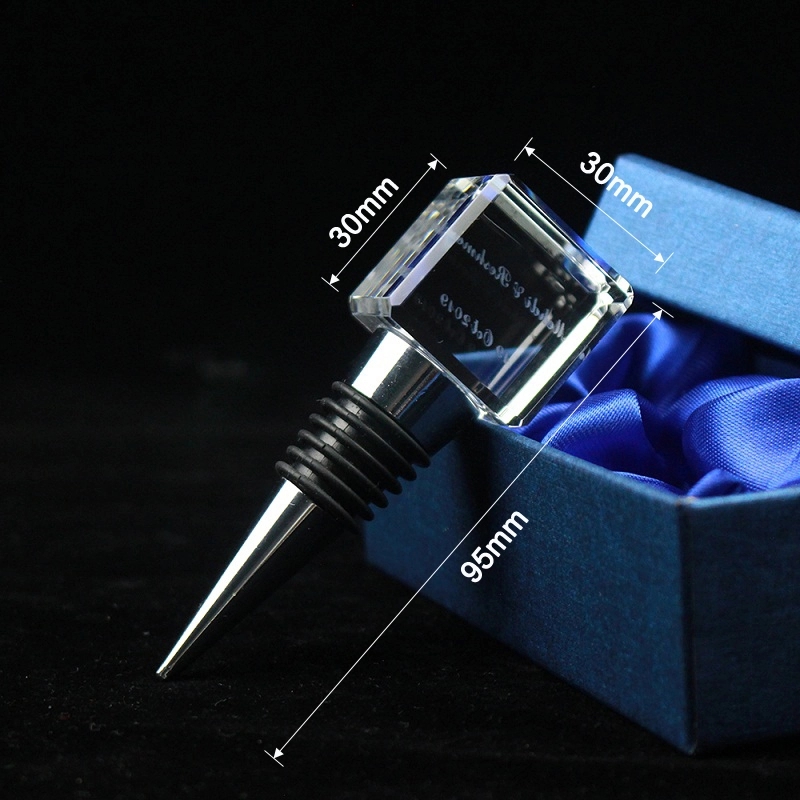 3d Laser Engraved Square Wine Stopper 2