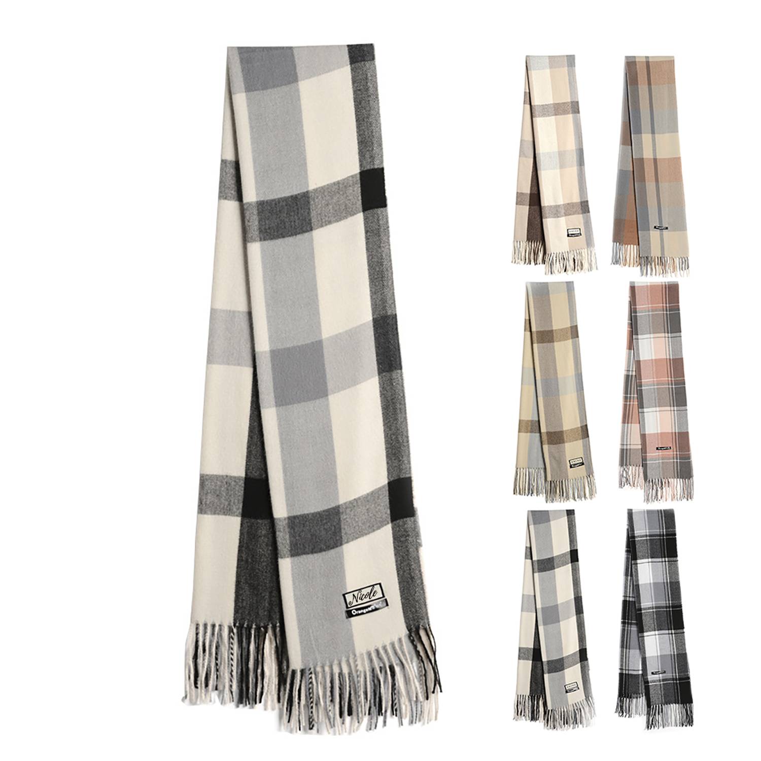 Winter Fashion Warm Plaid Scarf 10