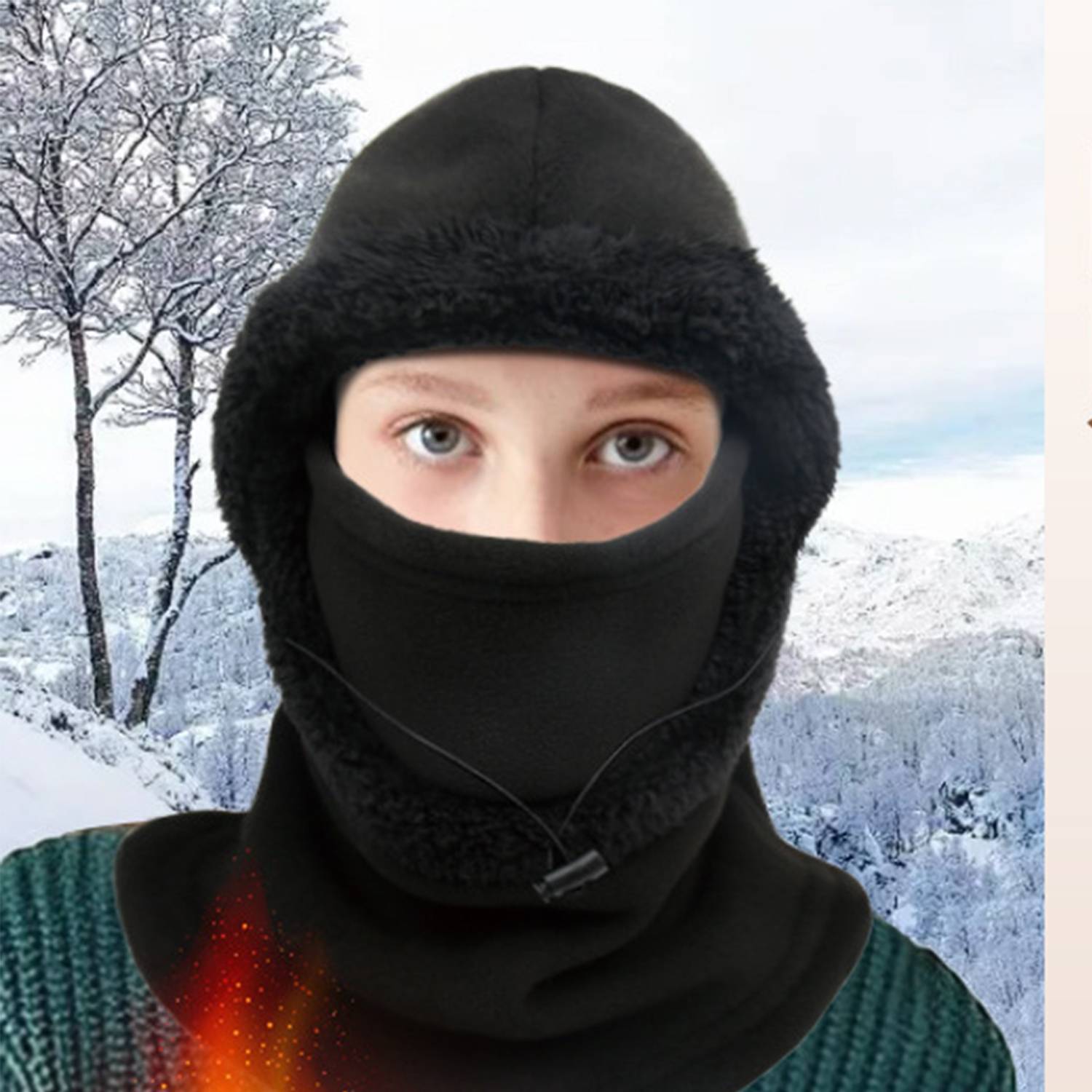 Warm hat, mask, neck and headcover 4