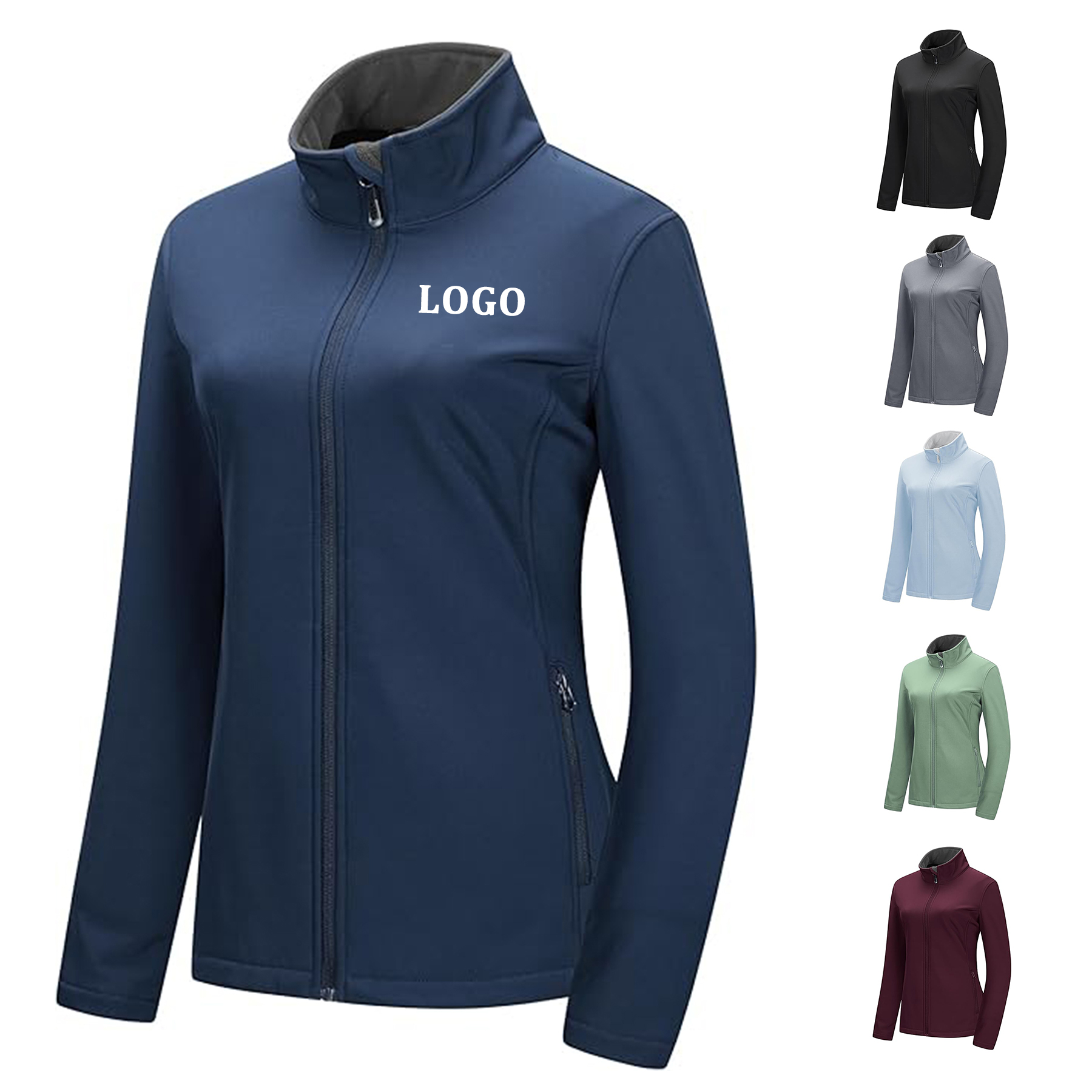 Women Lightweight Softshell Windbreaker Warm Jacket 3