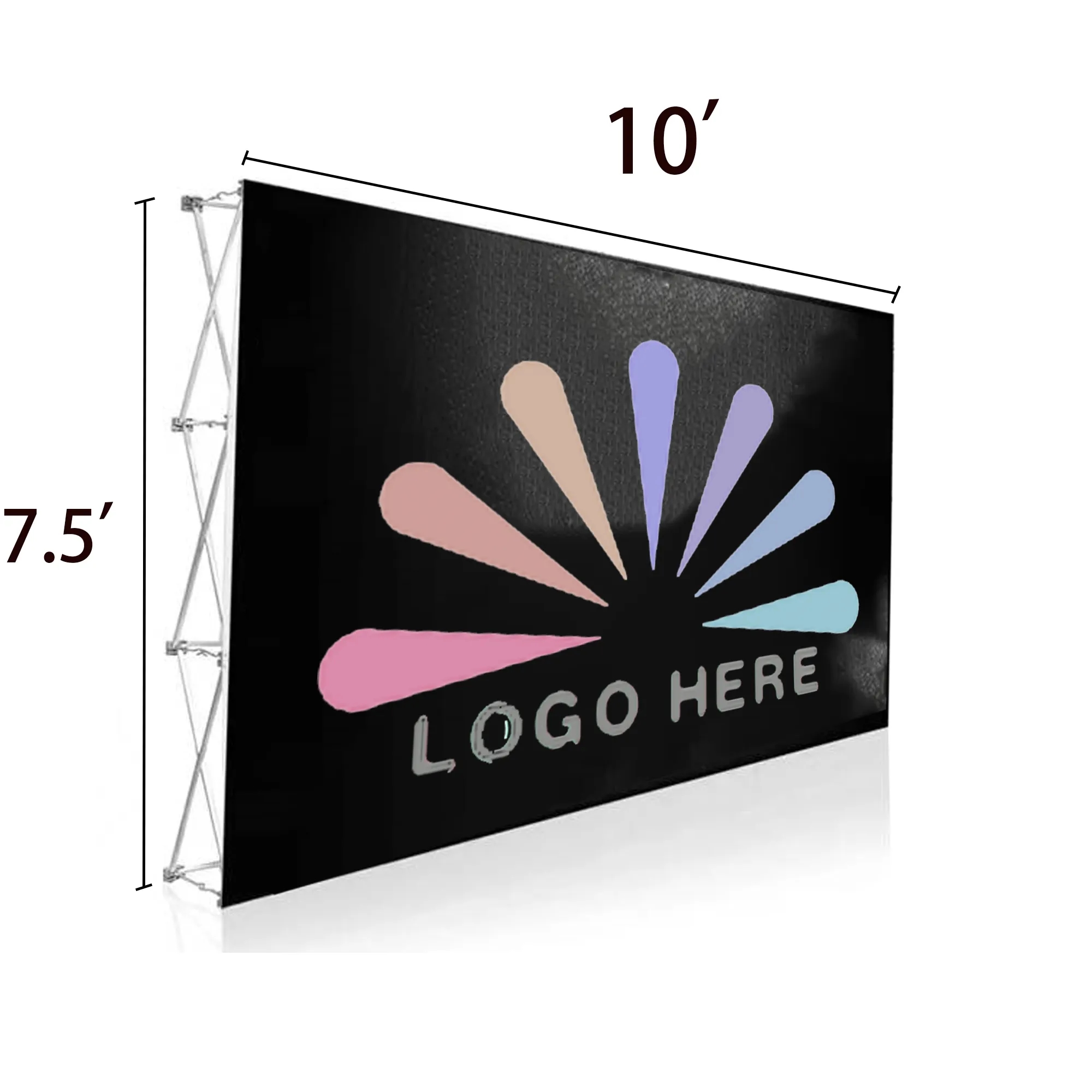 7.5x10 FT Tension Fabric Pop Up Display Stand