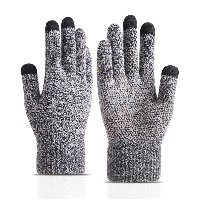 Winter Knit Gloves Touchscreen fingers Anti-Slip Warm Elastic Texting Smart Phone Gloves 3