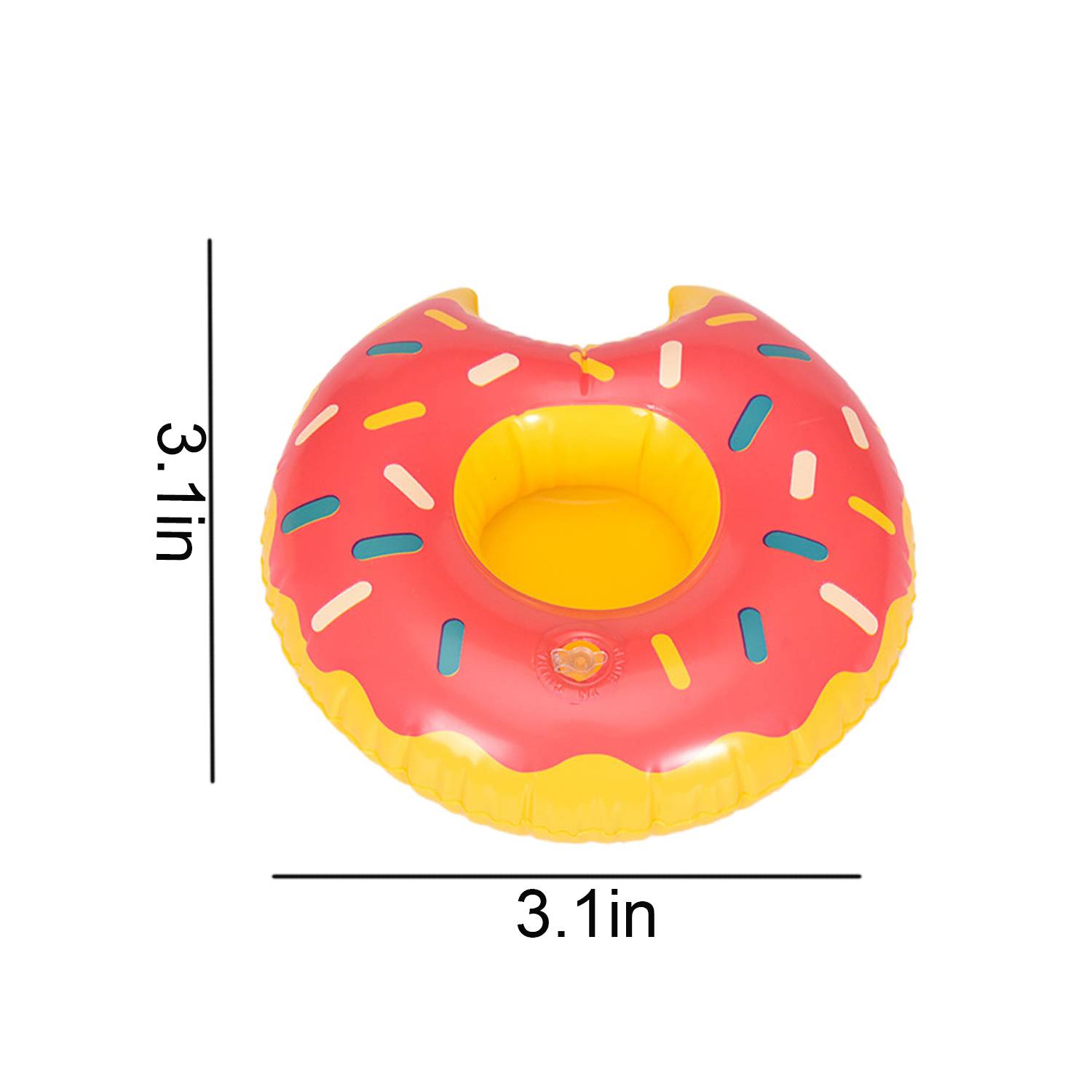 Donut-Shaped Inflatable Drink Holder for Pool 3