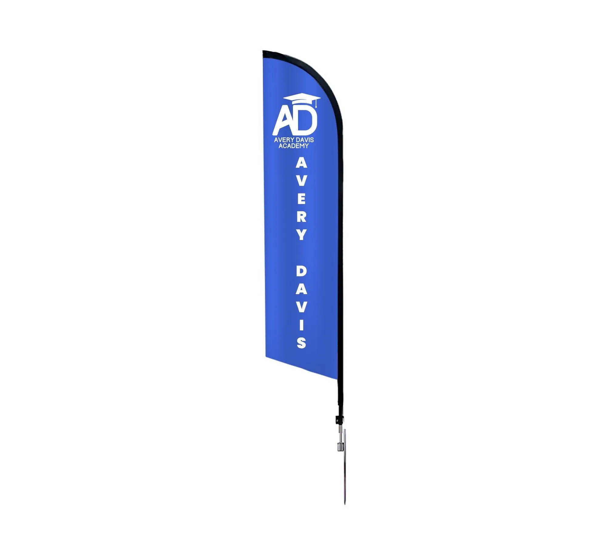 2.50ft x 15.42ft Blade Flag- Double side w/spike base 8