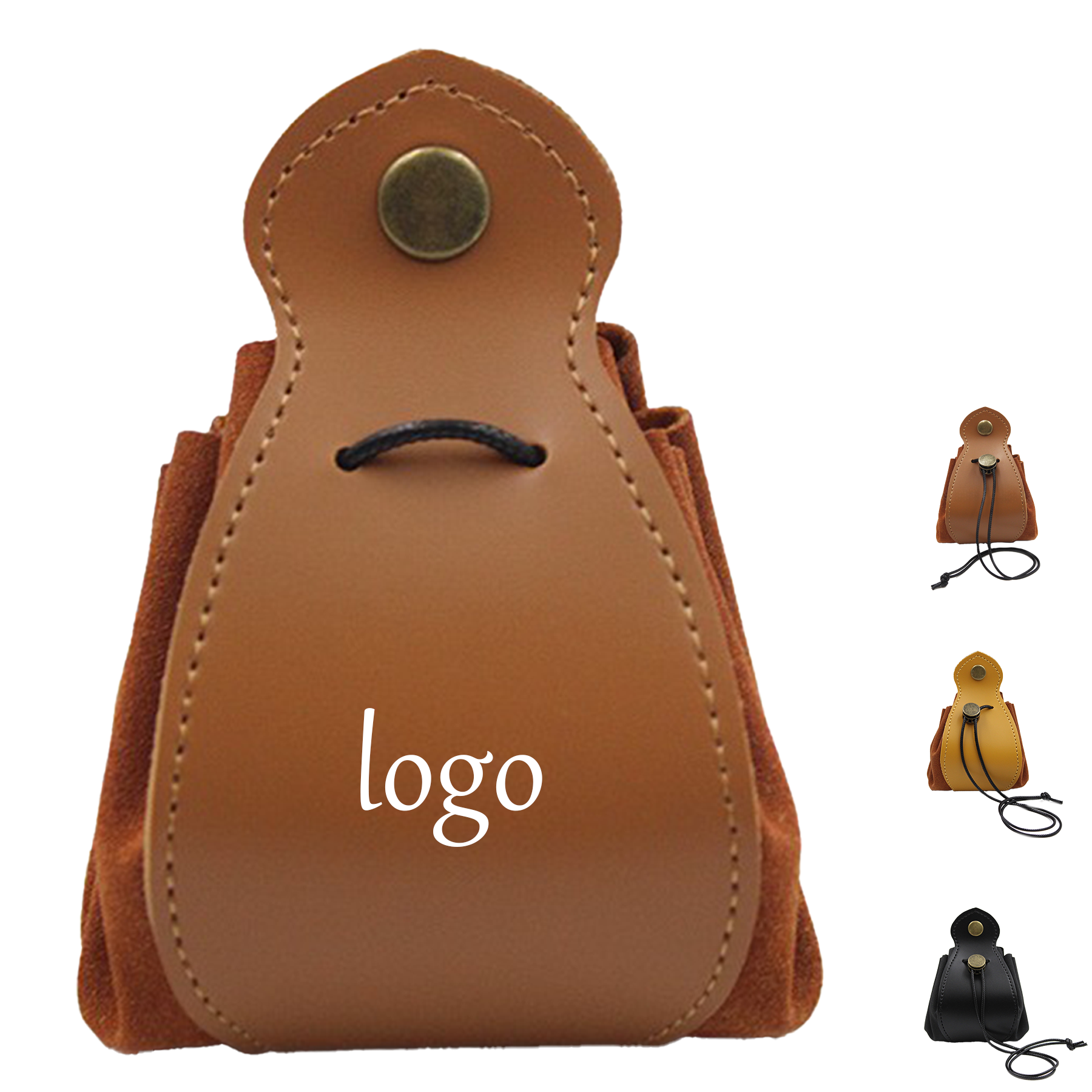 Drawstring Leather Bag 3