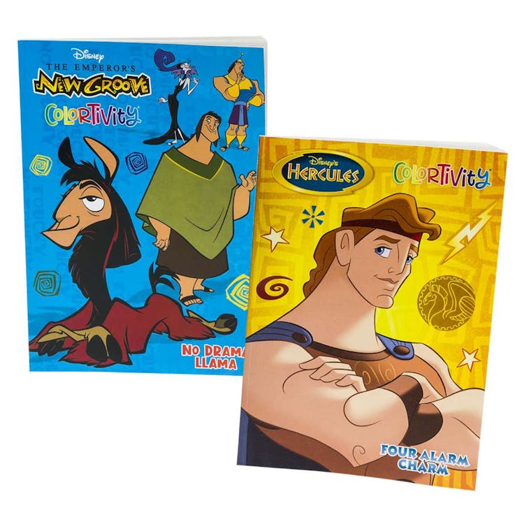 Disney Coloring Books The Emperor's New Groove and Hercules - 80 Pages 2