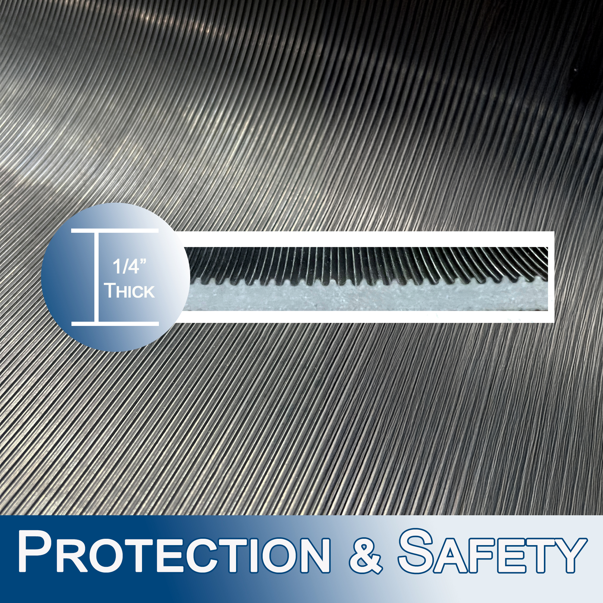 Heavy Duty Fine Rib Corrugated Rubber 2