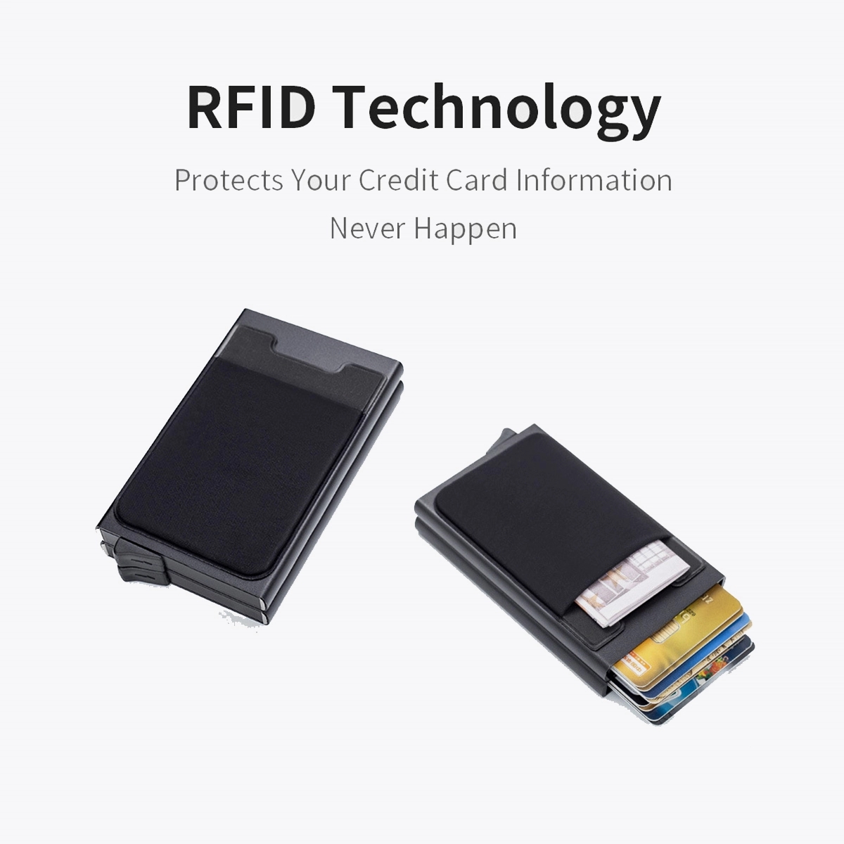 Credit Card Holder With Automatic Card Pop 2