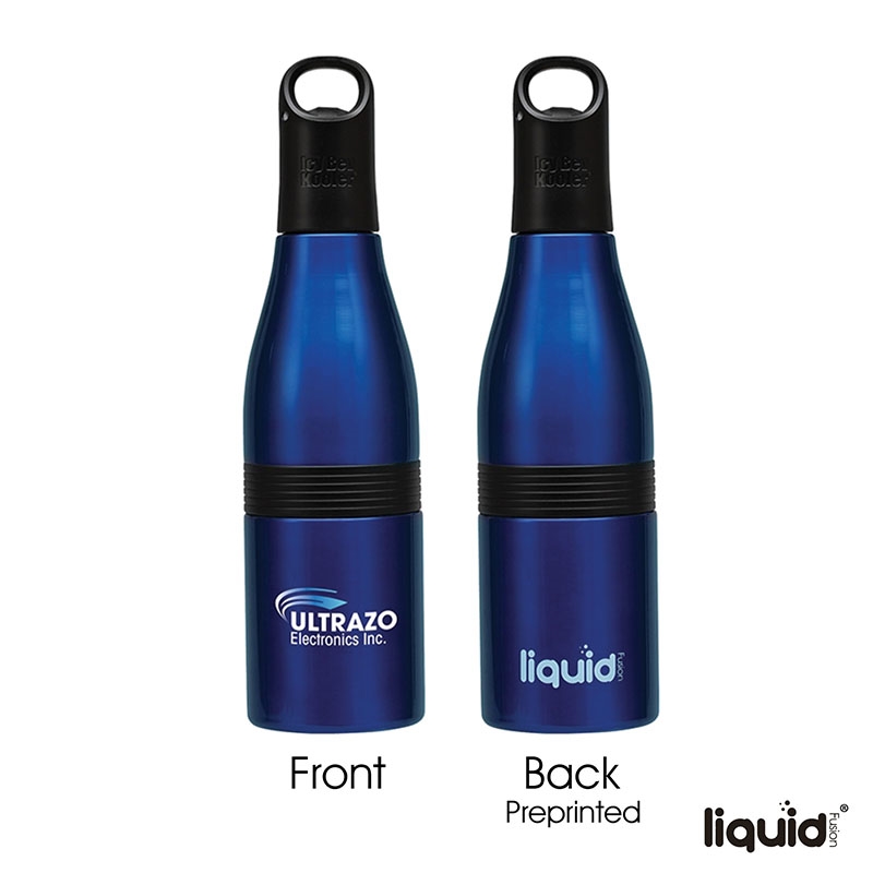 Liquid Fusion® Icy Bev Kooler® 22 oz. 3-In-1 Double Wall Stainless Steel Bottle 71