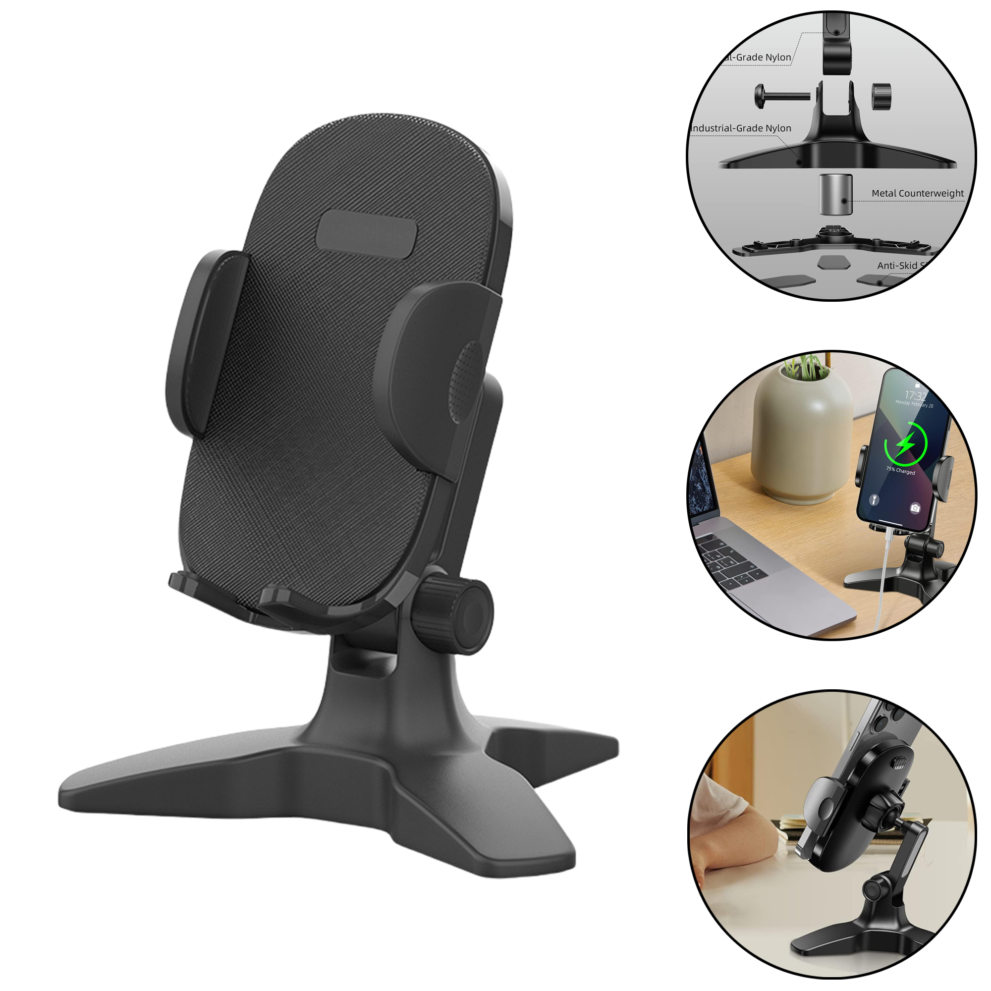 Portable Triangle Phone Stand for Live Streaming 3