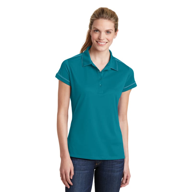 Sport-Tek Women's Contrast Stitch Micropique Sport-Wick Polo. 31