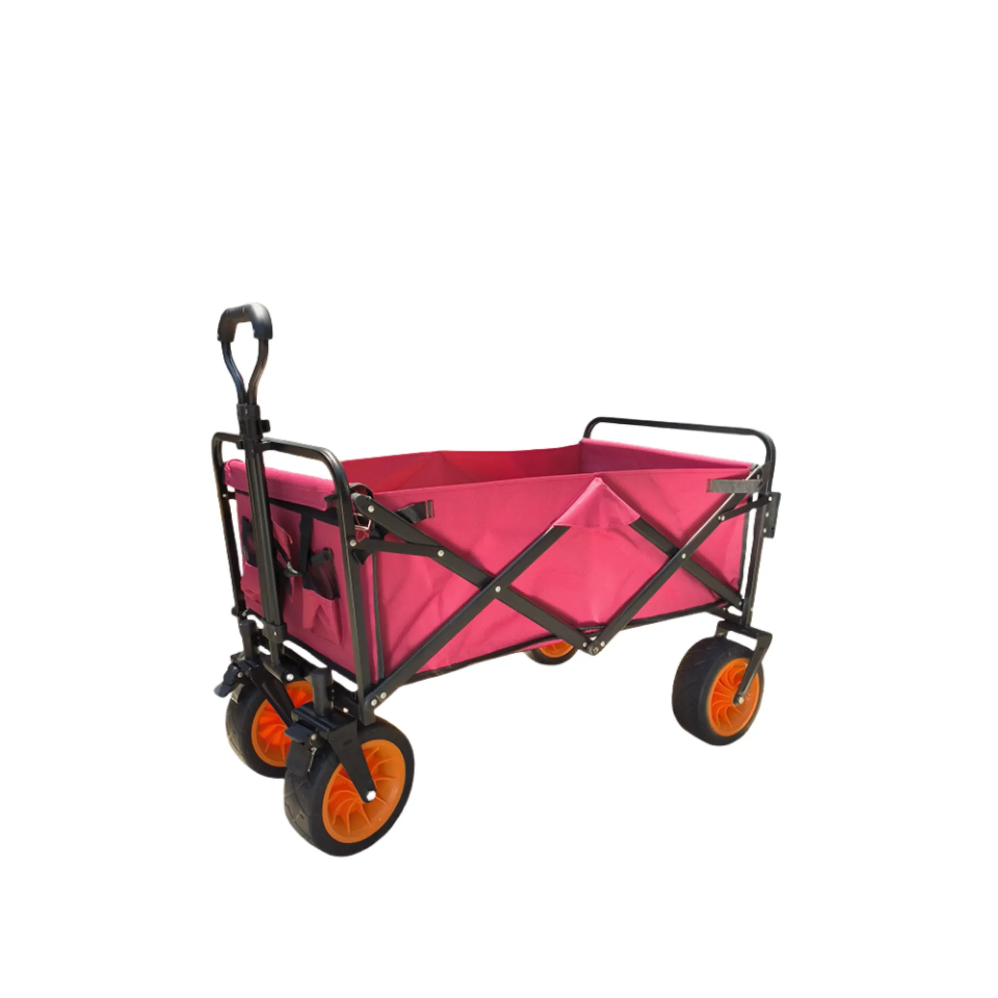 Collapsible Folding Utility Cart w/Beach Wheels 5
