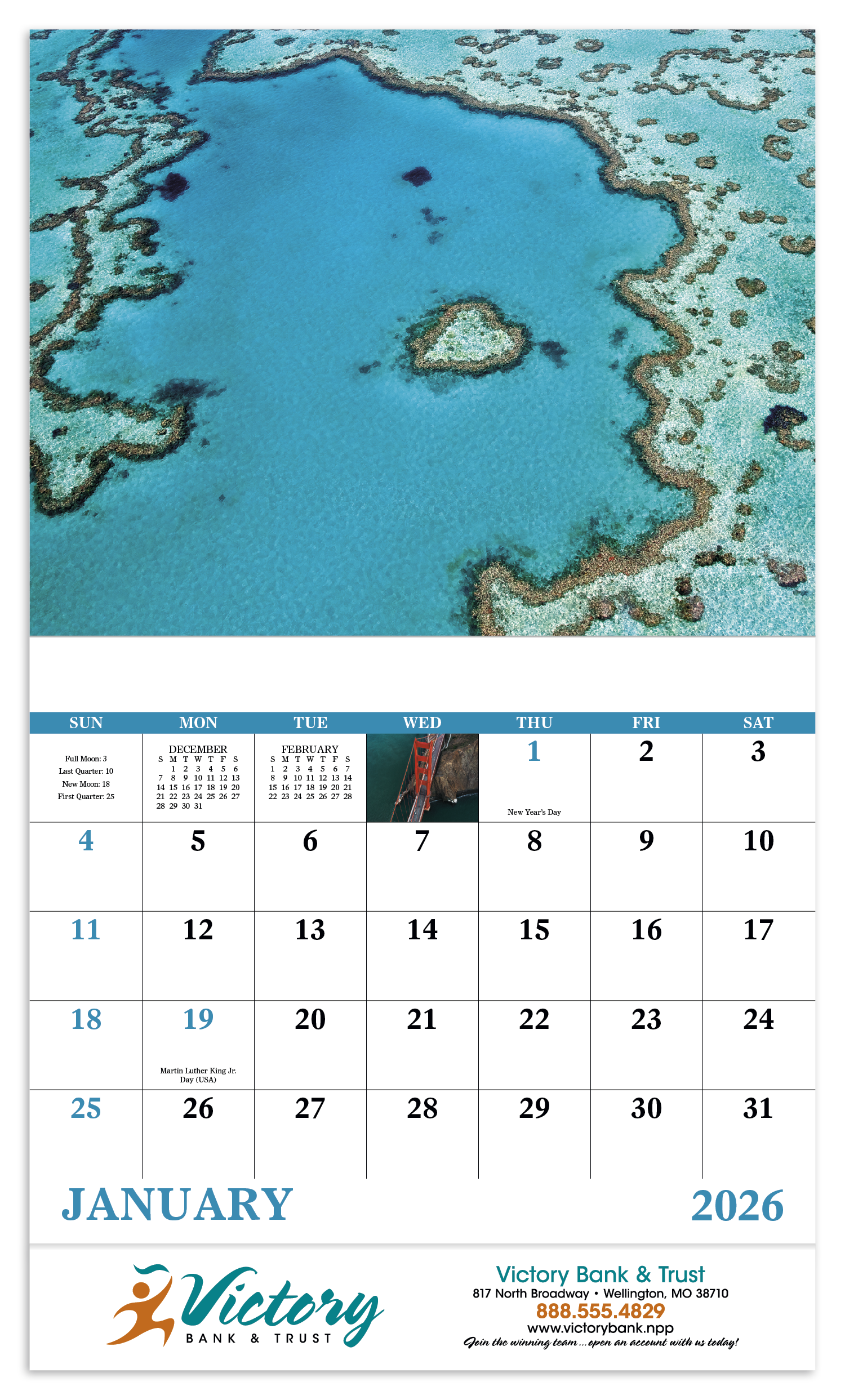 Good Value™ View from Above - Stapled Calendar 47