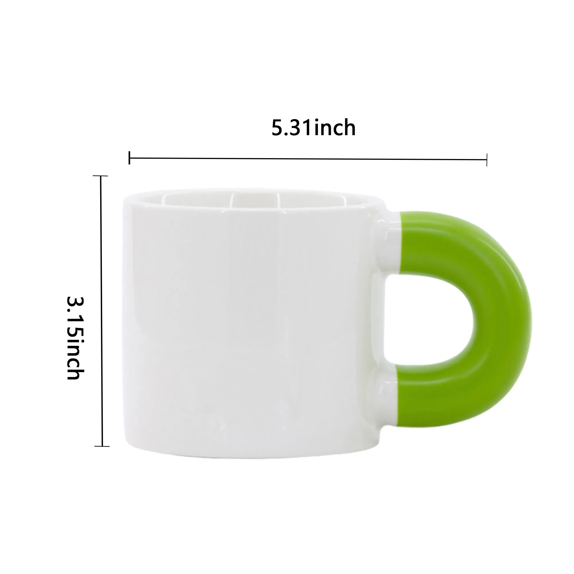 MOQ 50 11oz Chubby Ceramic Mug with Anti-Slip Base 1
