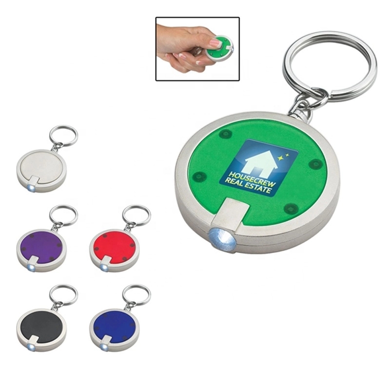 Round LED Flashlight Key Chain 6