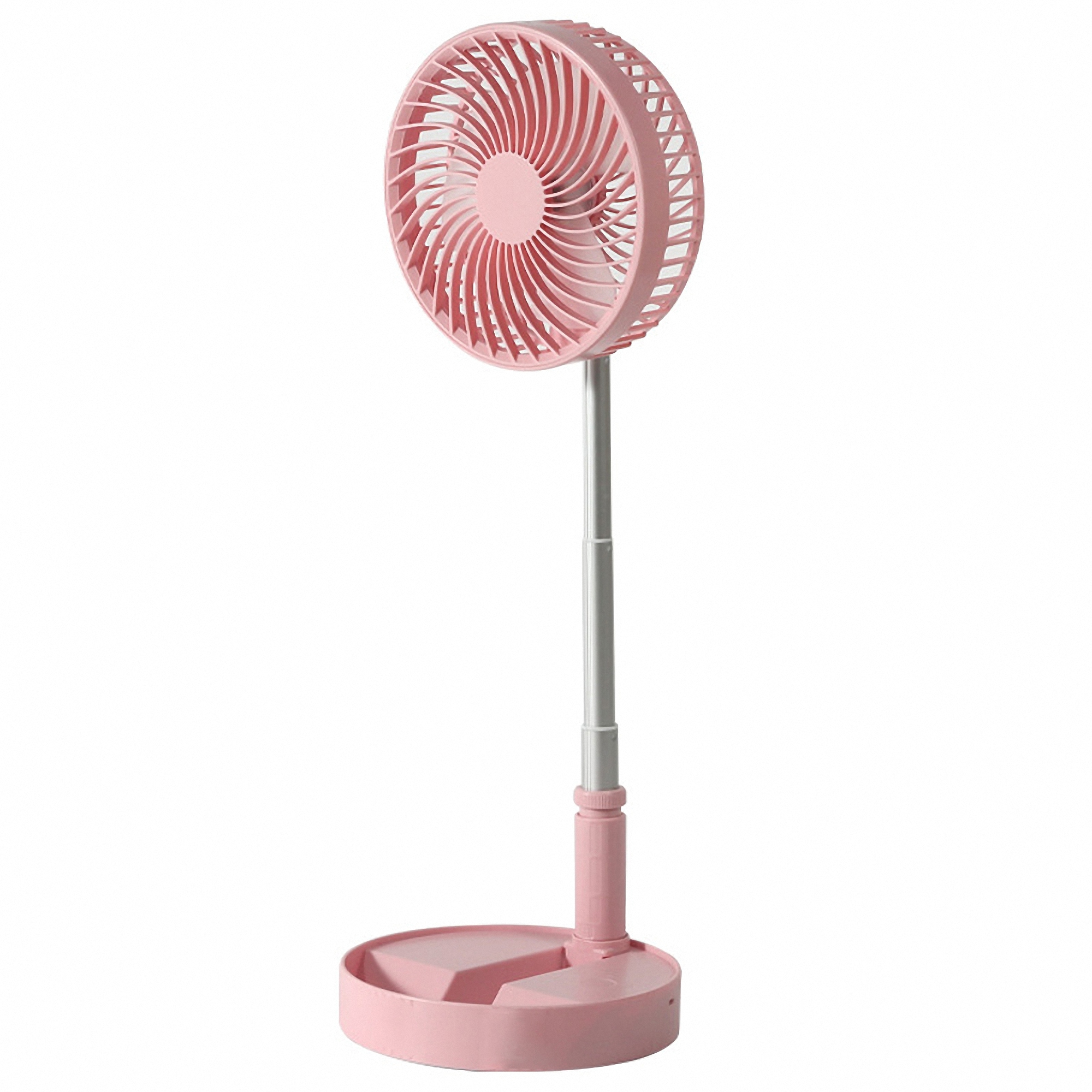 Portable USB Rechargeable Foldable Fan, 3600mAh Telescopic 4