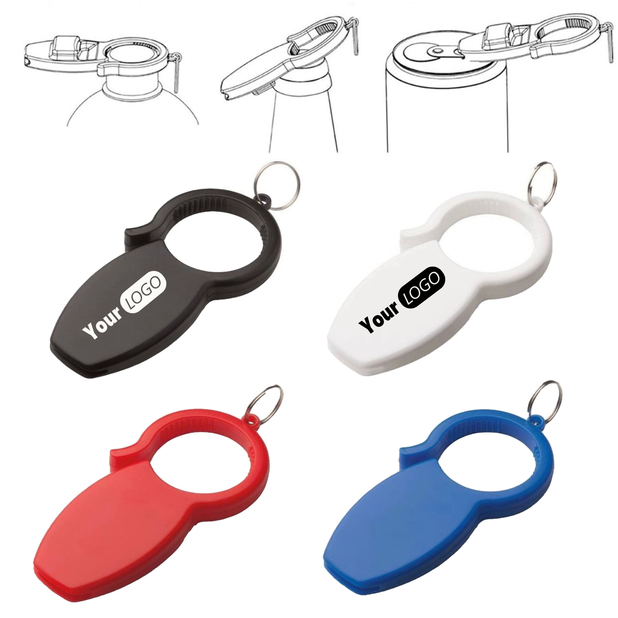 3-in-1 Plastic Bottle Opener 1