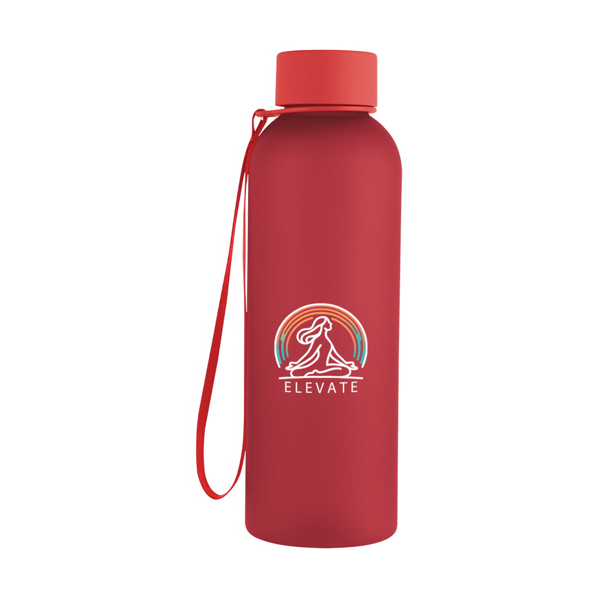 20 Oz. Morgan rPET Rubberized Bottle With Carry Strap 18