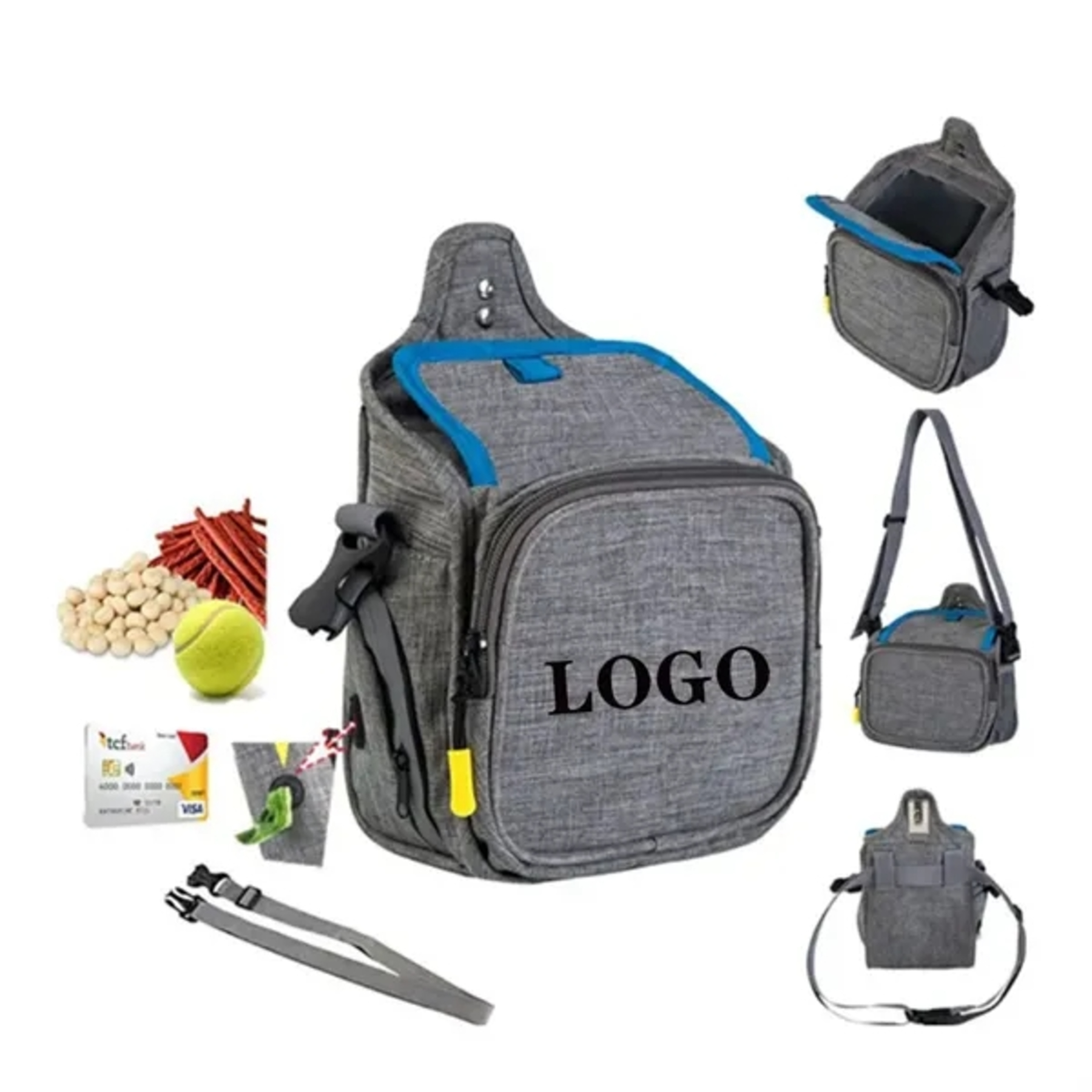 Outdoor Pet Treat Bag with Multiple Compartments
 2