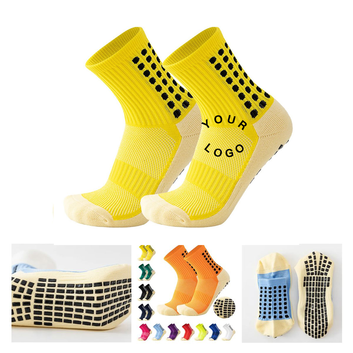 Polyester Cushioned Athletic Soccer Socks 3