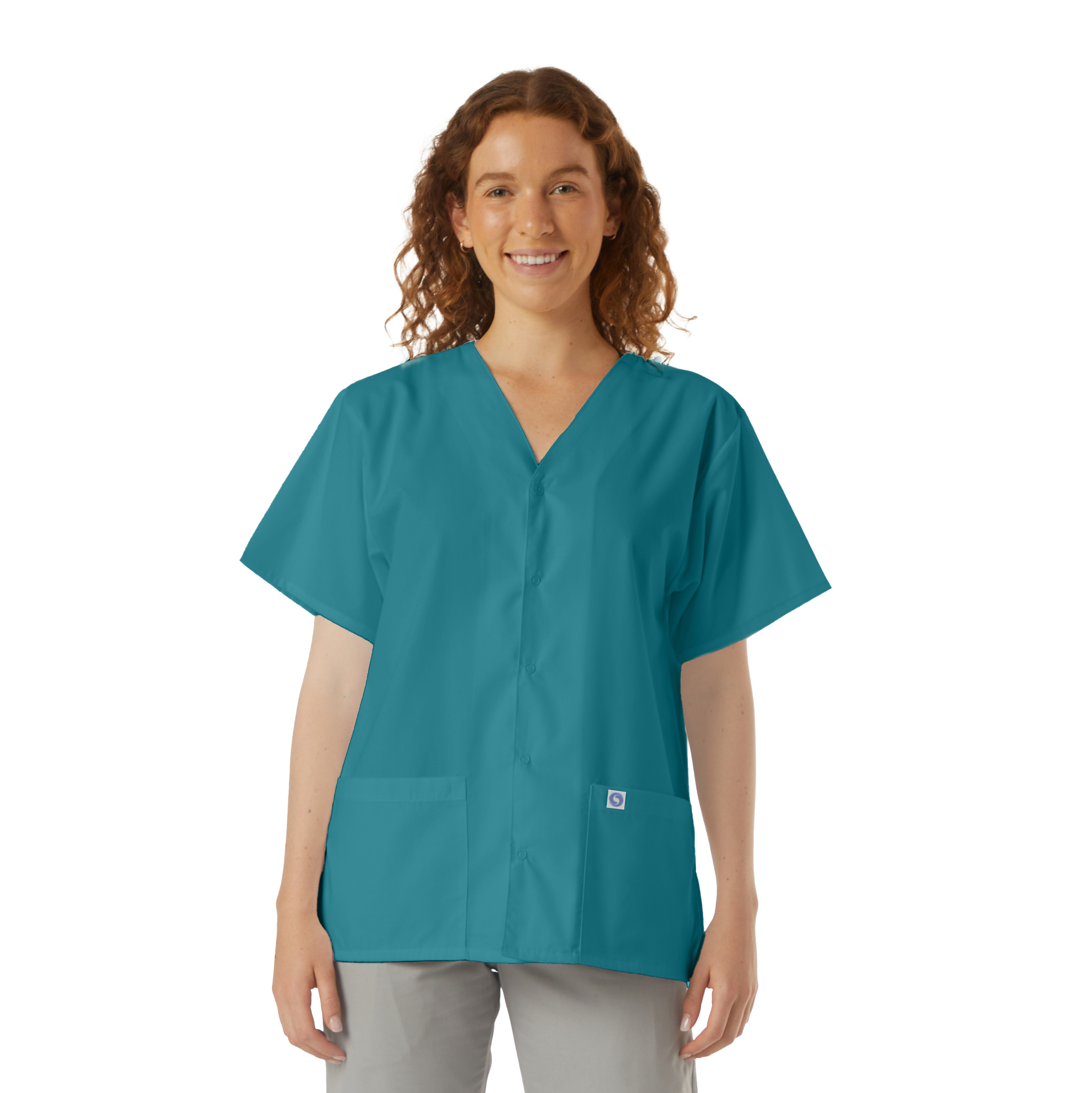 UltraSoft Snap-Front Scrub Tunic 9
