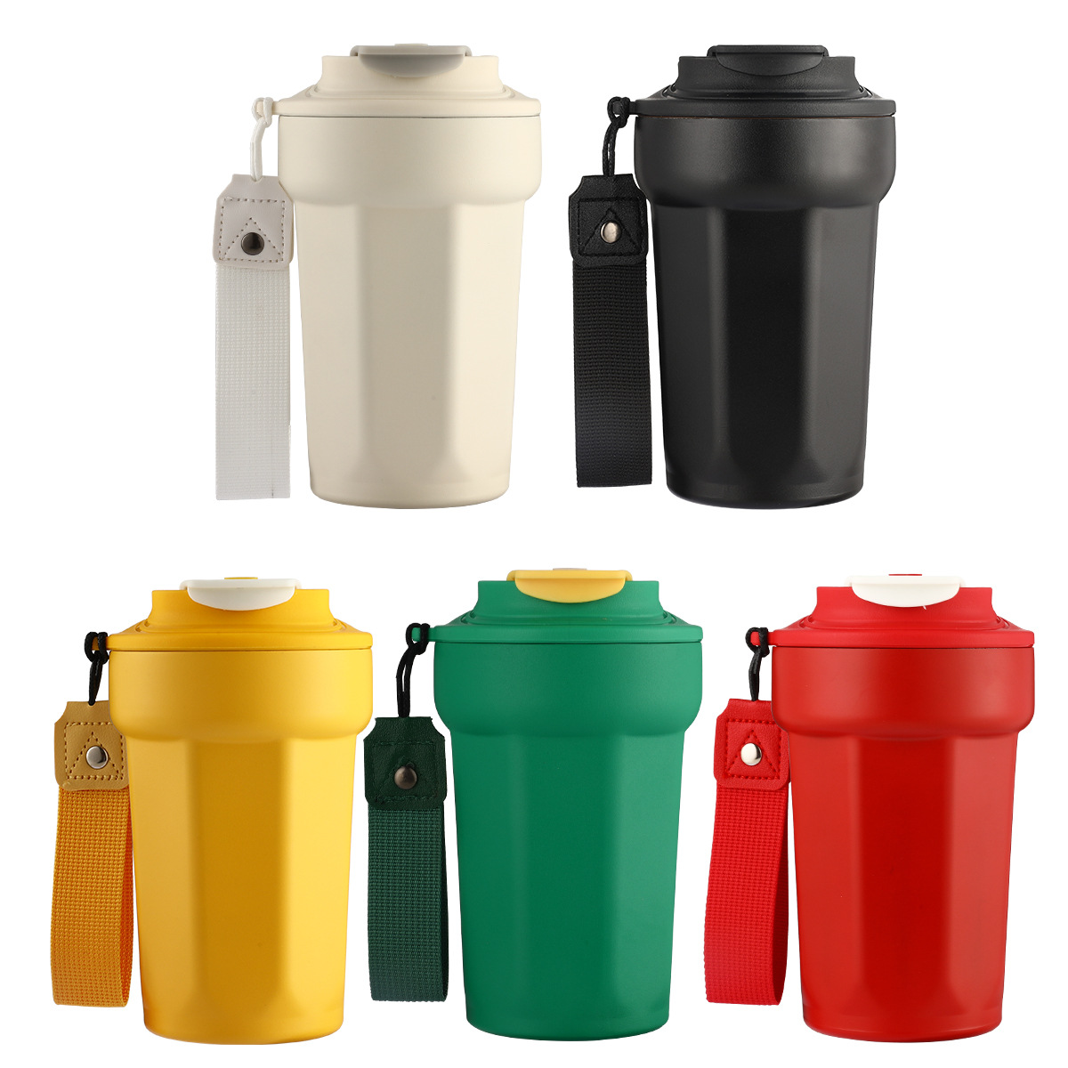 15 oz Vacuum Insulated Cup W/ Handle Strap 1