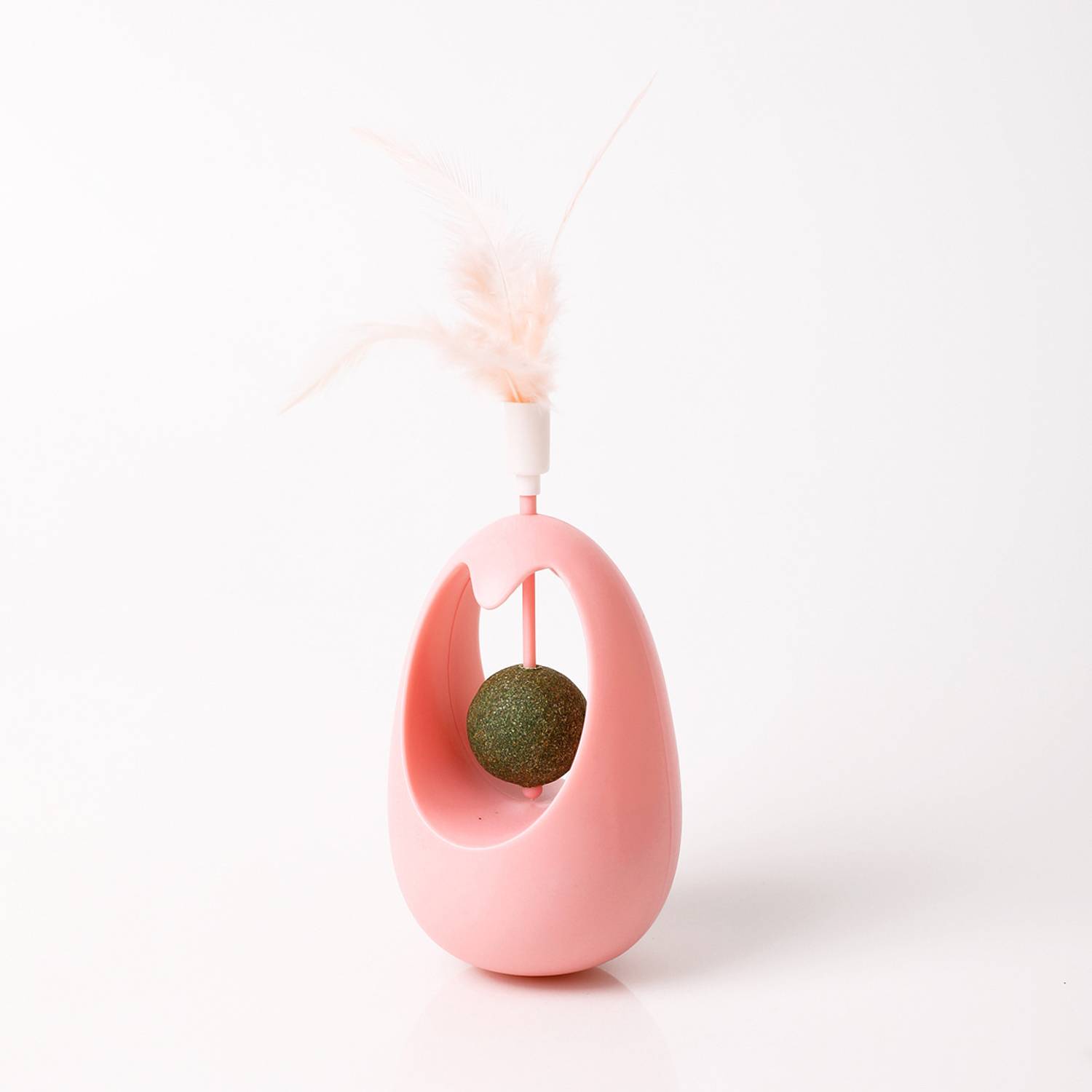 Interactive Fun Feather Tumbler Toy for Pets Play 4