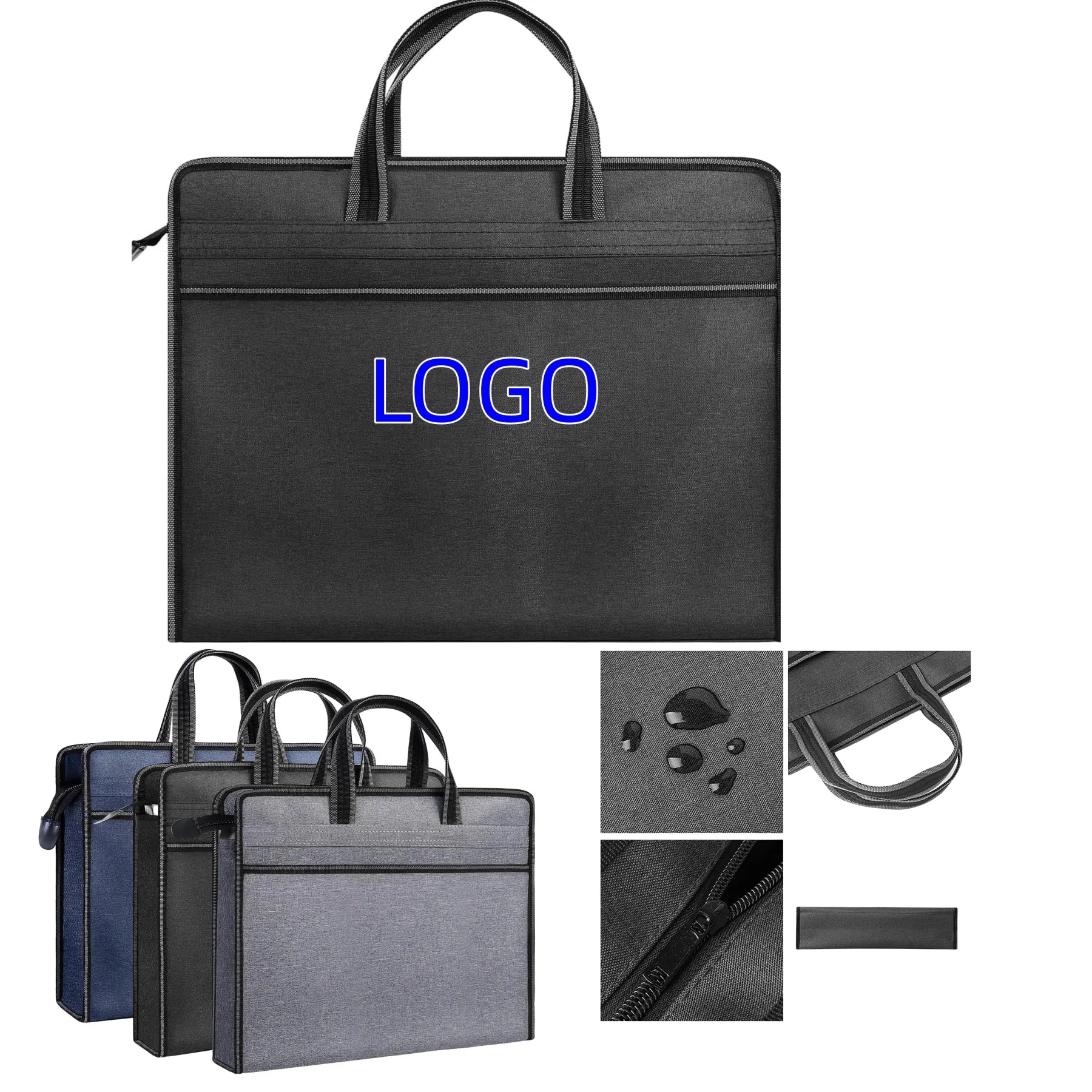 Oxford Zippered Document Bag 2