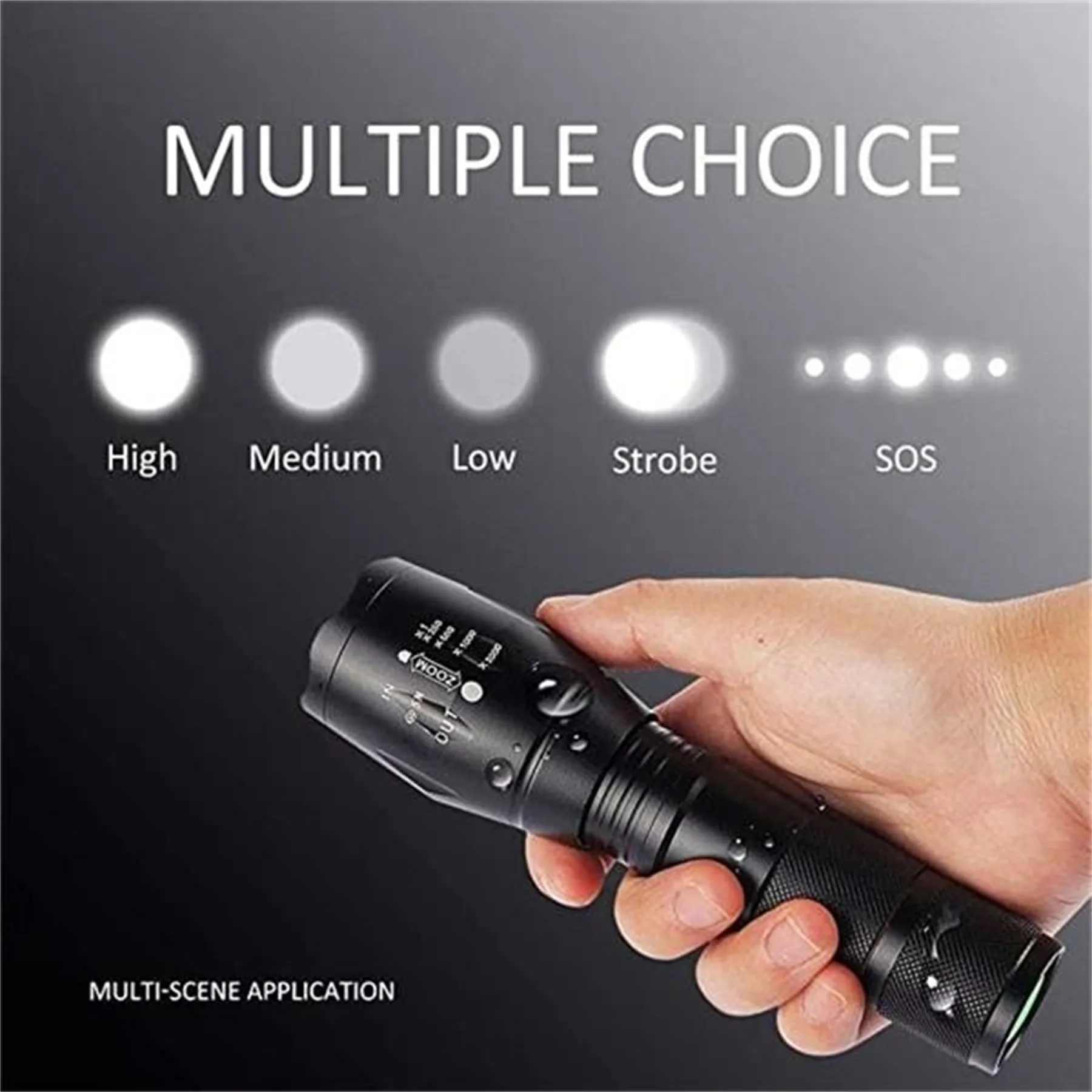 Waterproof LED Flashlight With High Lumens 3
