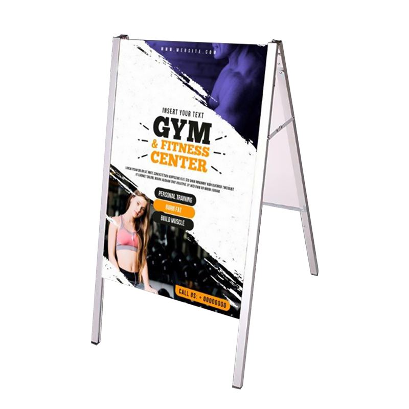 Thriller™ Lightweight A Frame Signage, Single Sided Graphic with Hardware 3