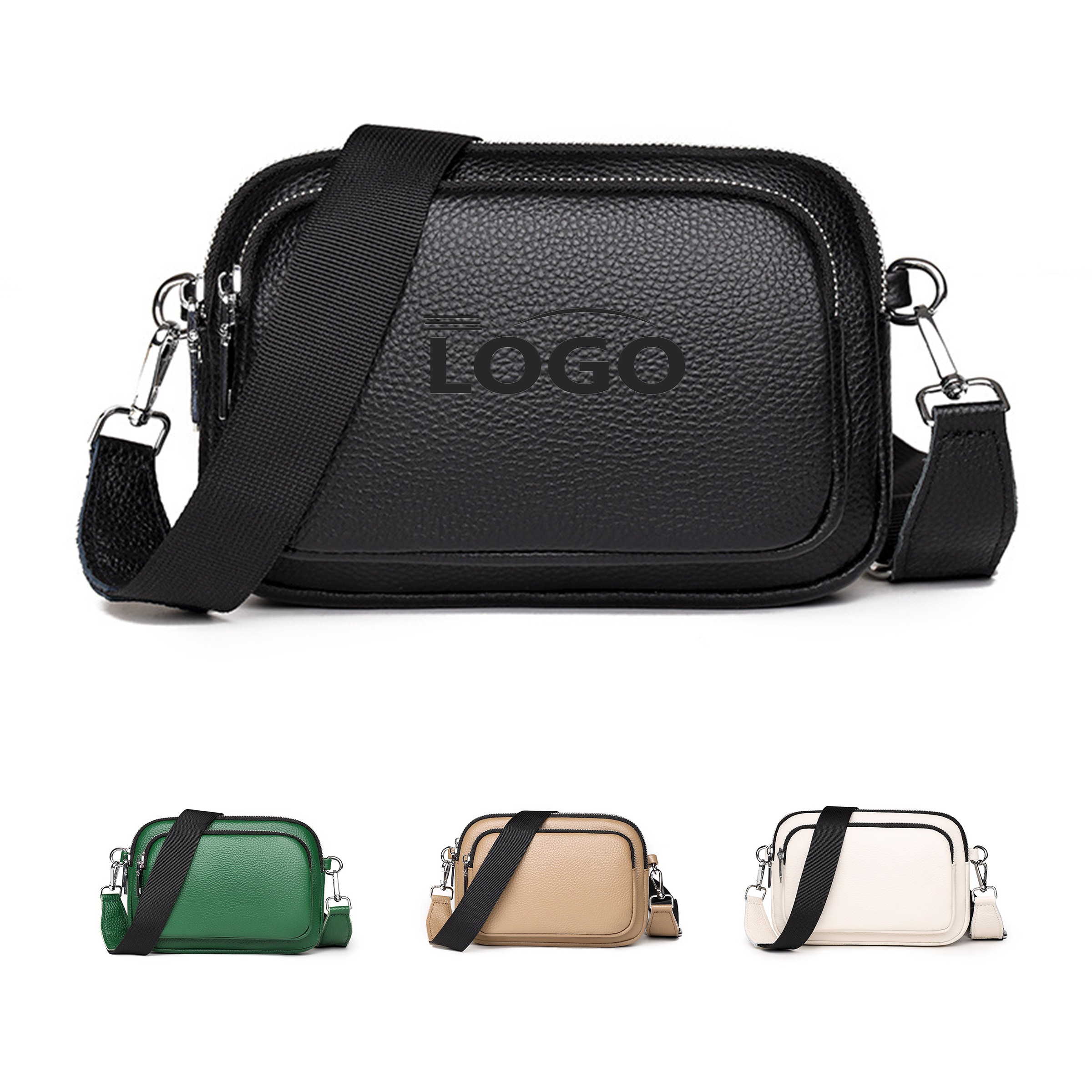 Elegant Crossbody Bag ?C Sleek Leather Design 4