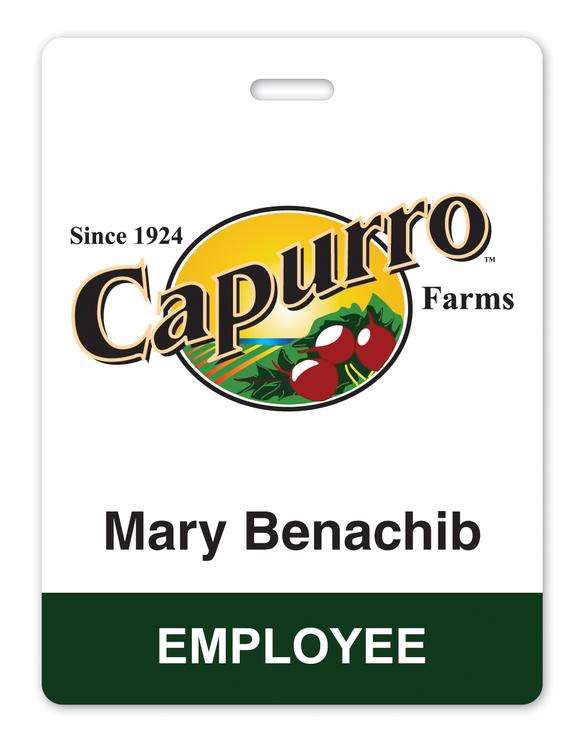 Laminated badge