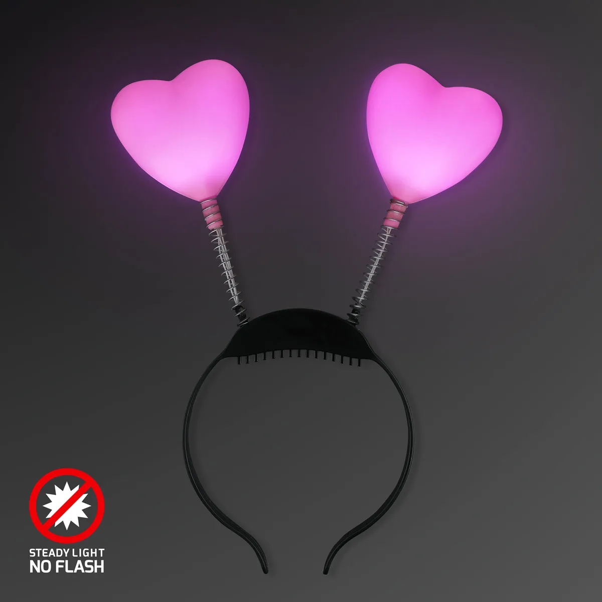 Pink heart light-up head boppers 2