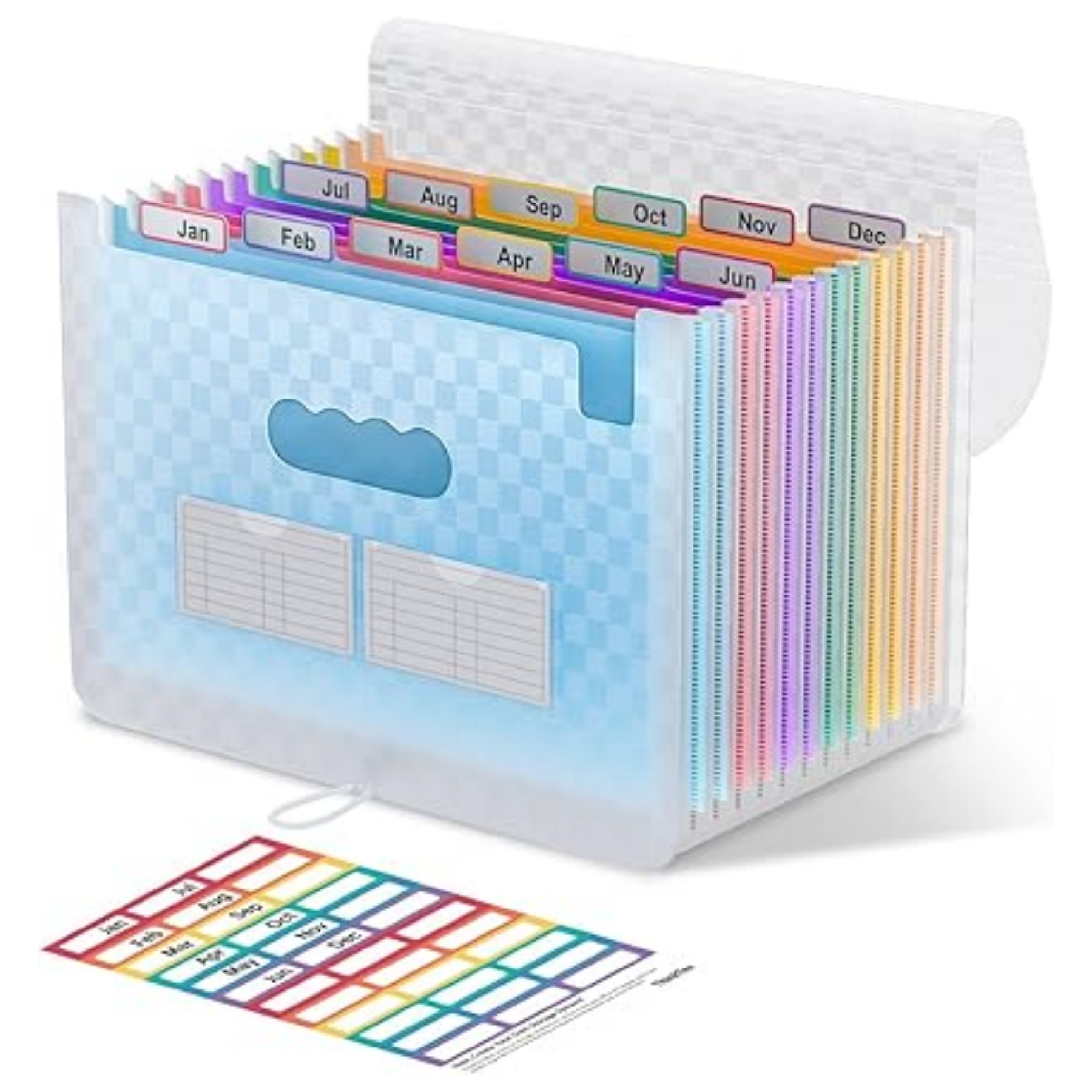 12 Pockets Accordian File Organizer 5