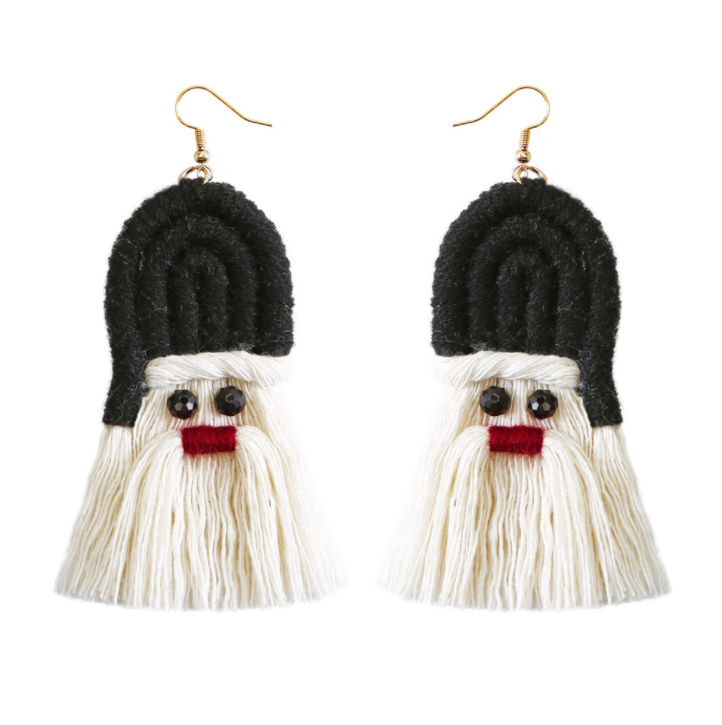 Christmas Tassel Woven Handmade Earrings 4