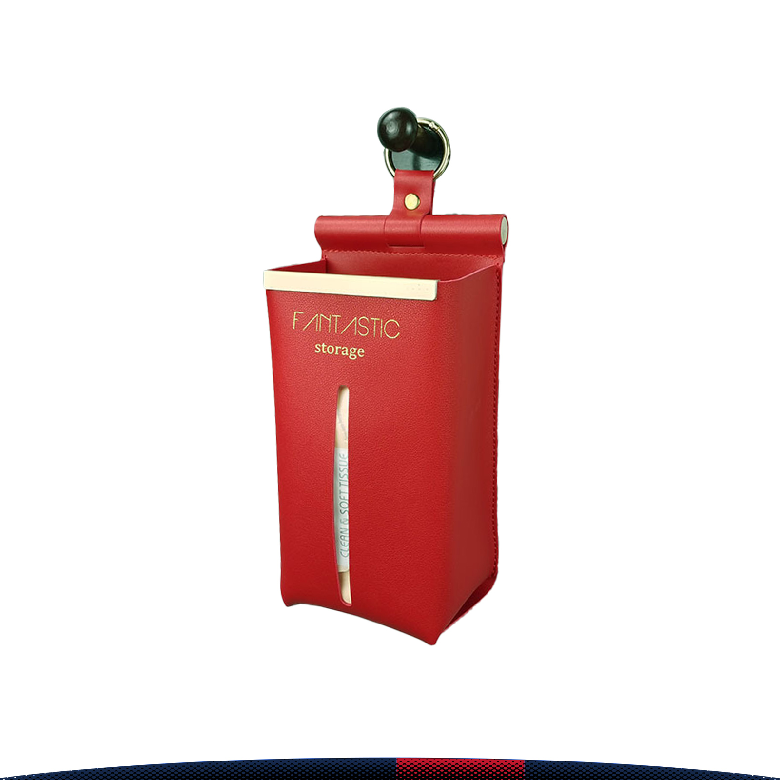 Wall-Mounted PU Leather Tissue Box 8